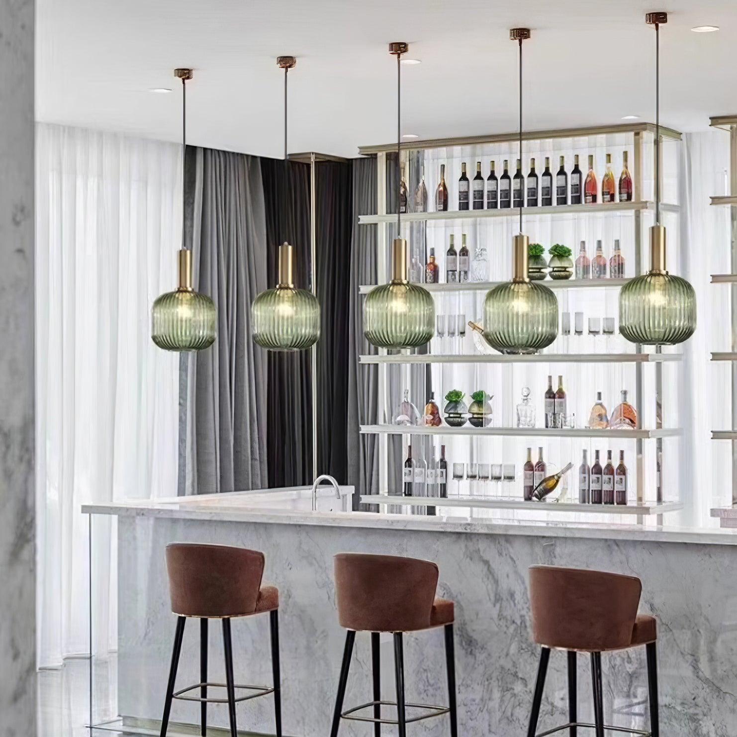 Elara Ribbed Pendant Lamp