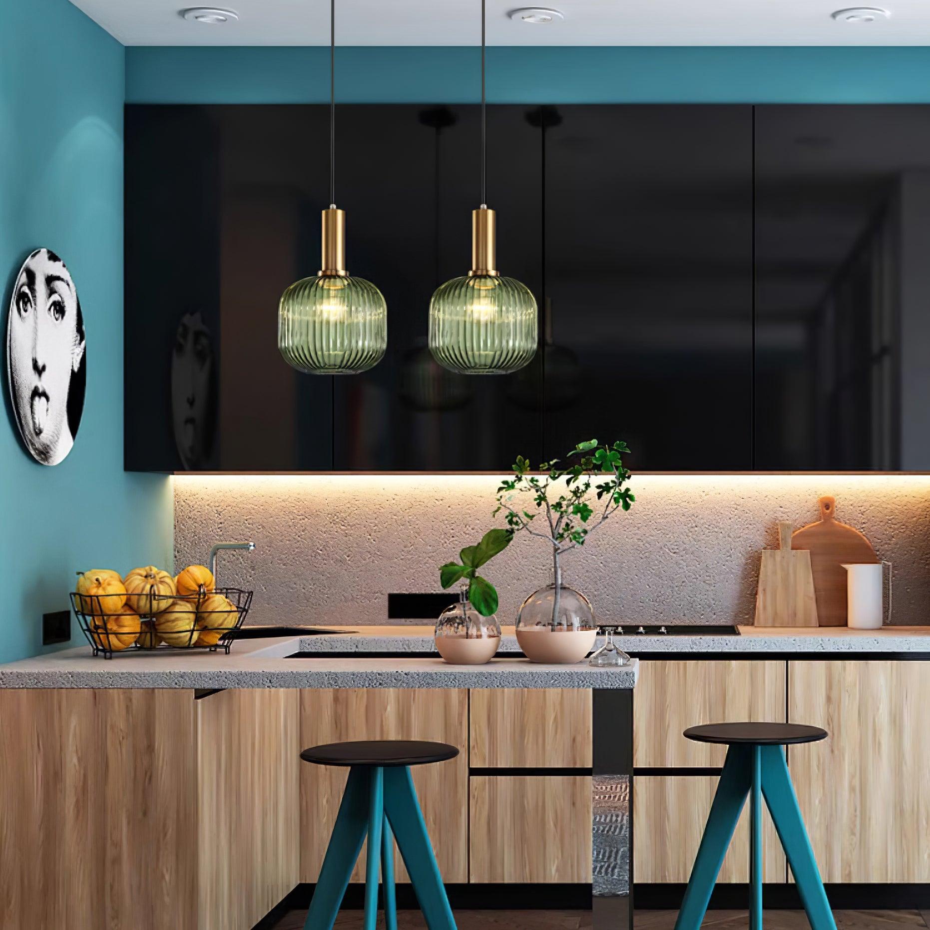 Elara Ribbed Pendant Lamp