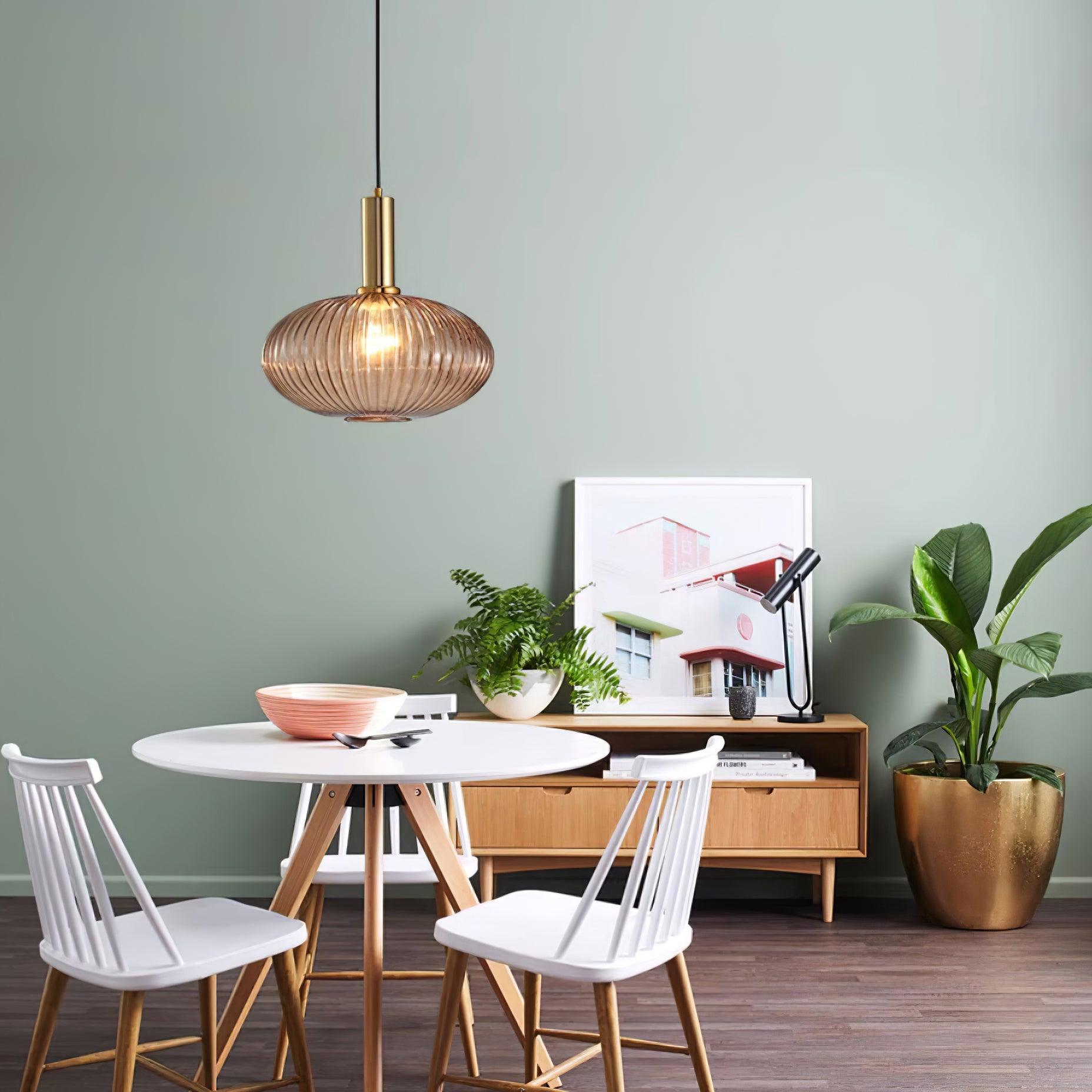 Elara Ribbed Pendant Lamp