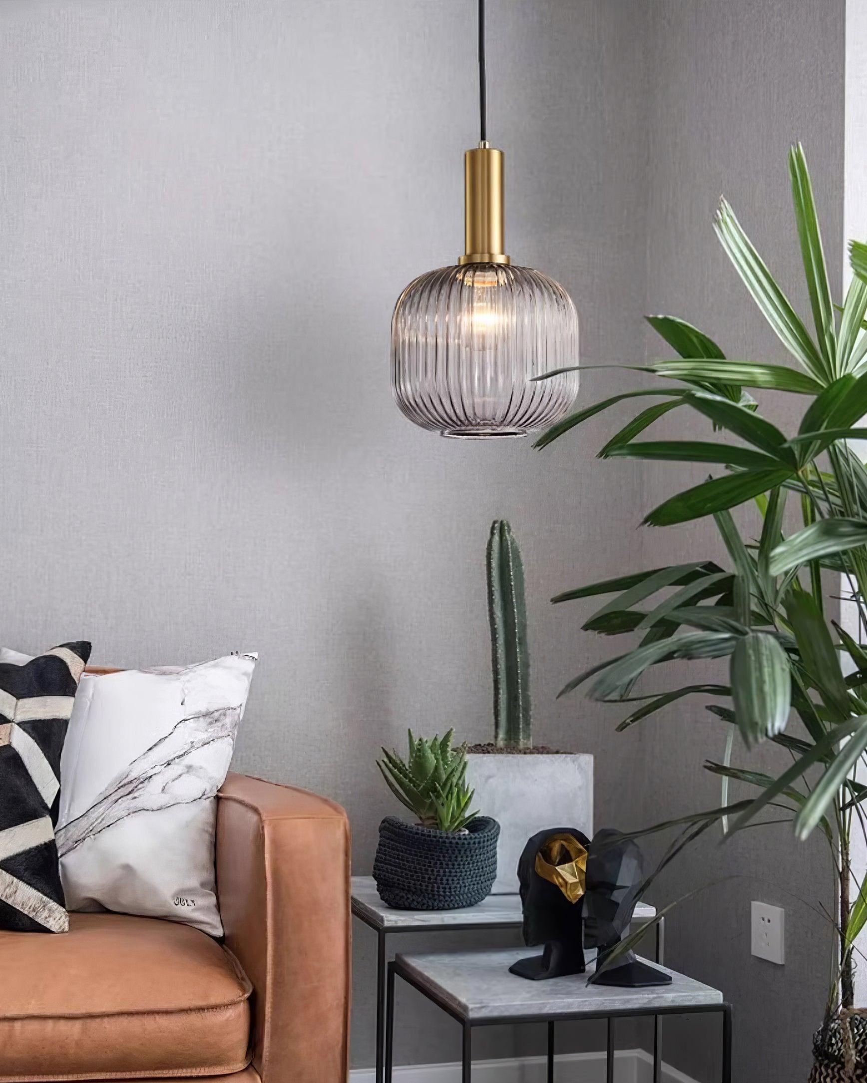 Elara Ribbed Pendant Lamp