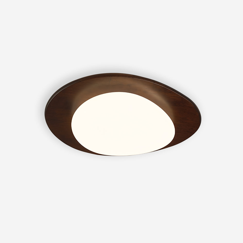 Lumo Ceiling Light Wood and Oval Shade Minimalist Natural-Neutral Decor