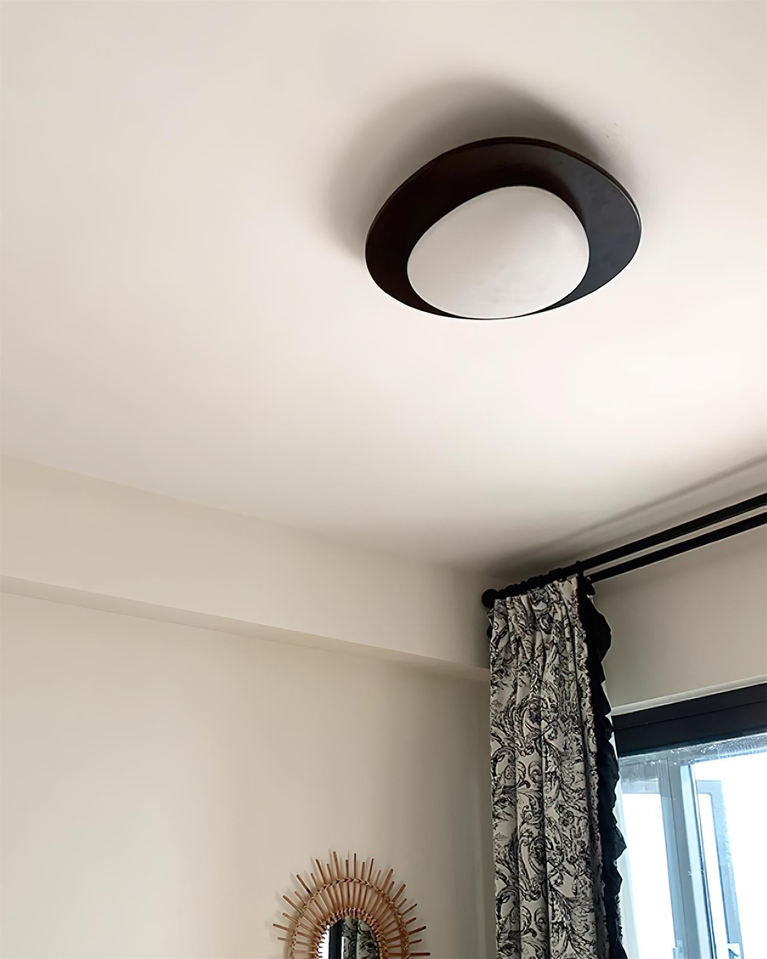Lumo Ceiling Light Wood and Oval Shade Minimalist Natural-Neutral Decor