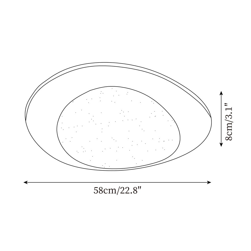 Lumo Ceiling Light Wood and Oval Shade Minimalist Natural-Neutral Decor