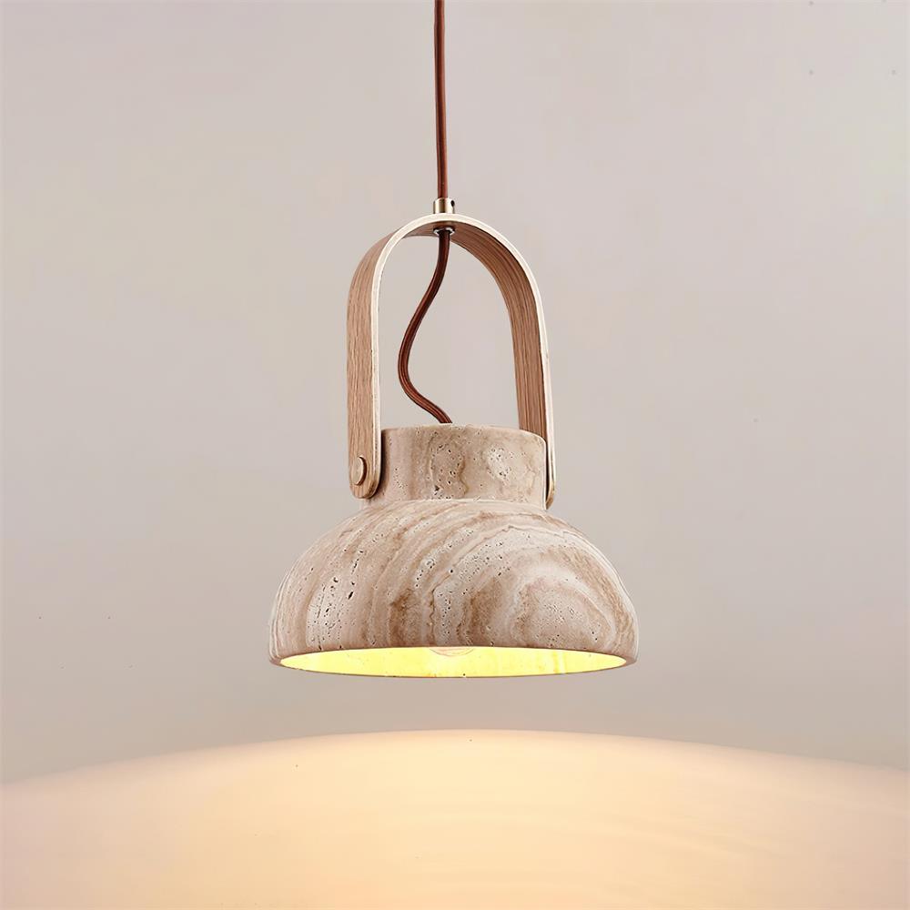 Cesta  Travertine Pendant Light