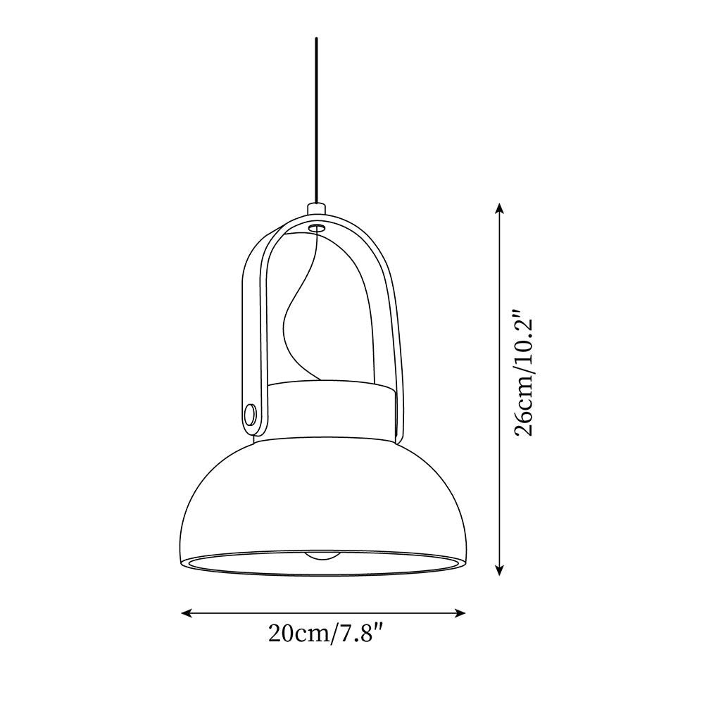Cesta  Travertine Pendant Light