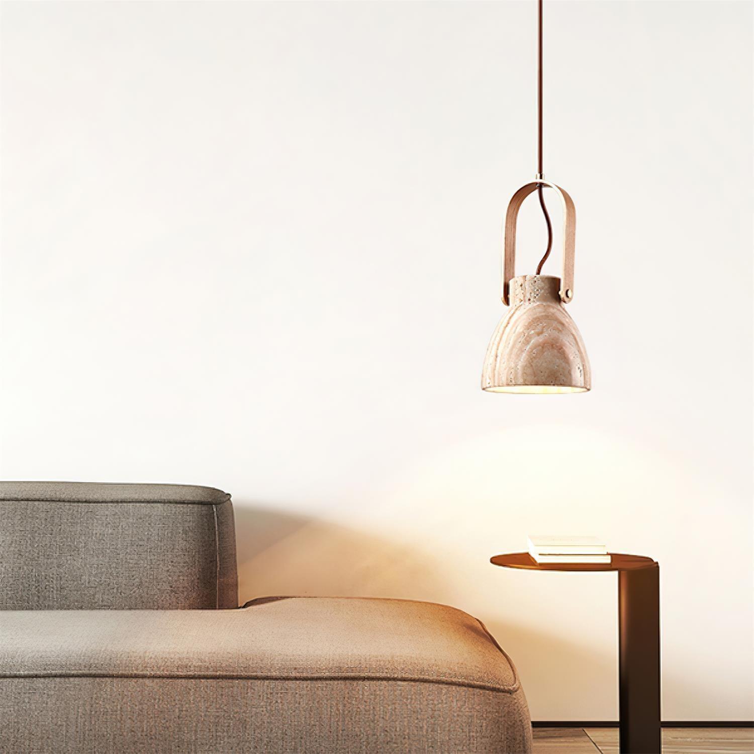Cesta  Travertine Pendant Light