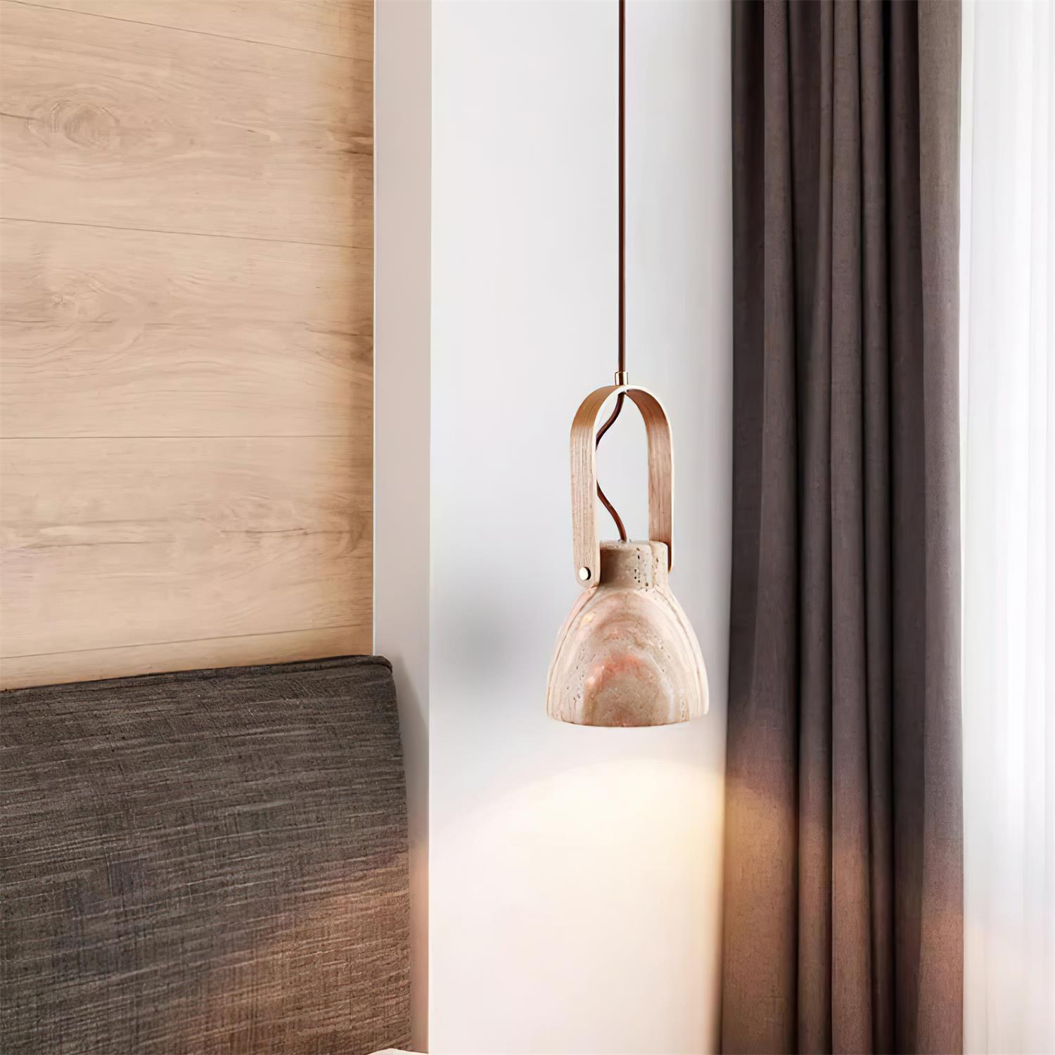 Cesta  Travertine Pendant Light