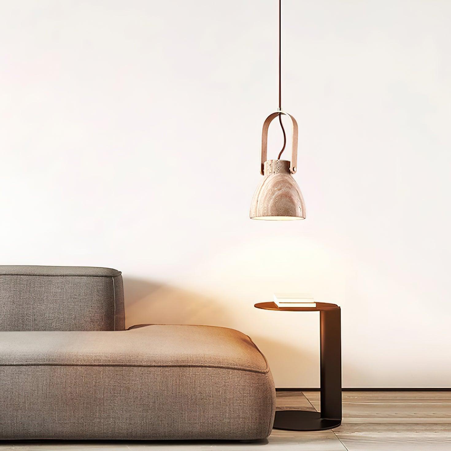 Cesta  Travertine Pendant Light