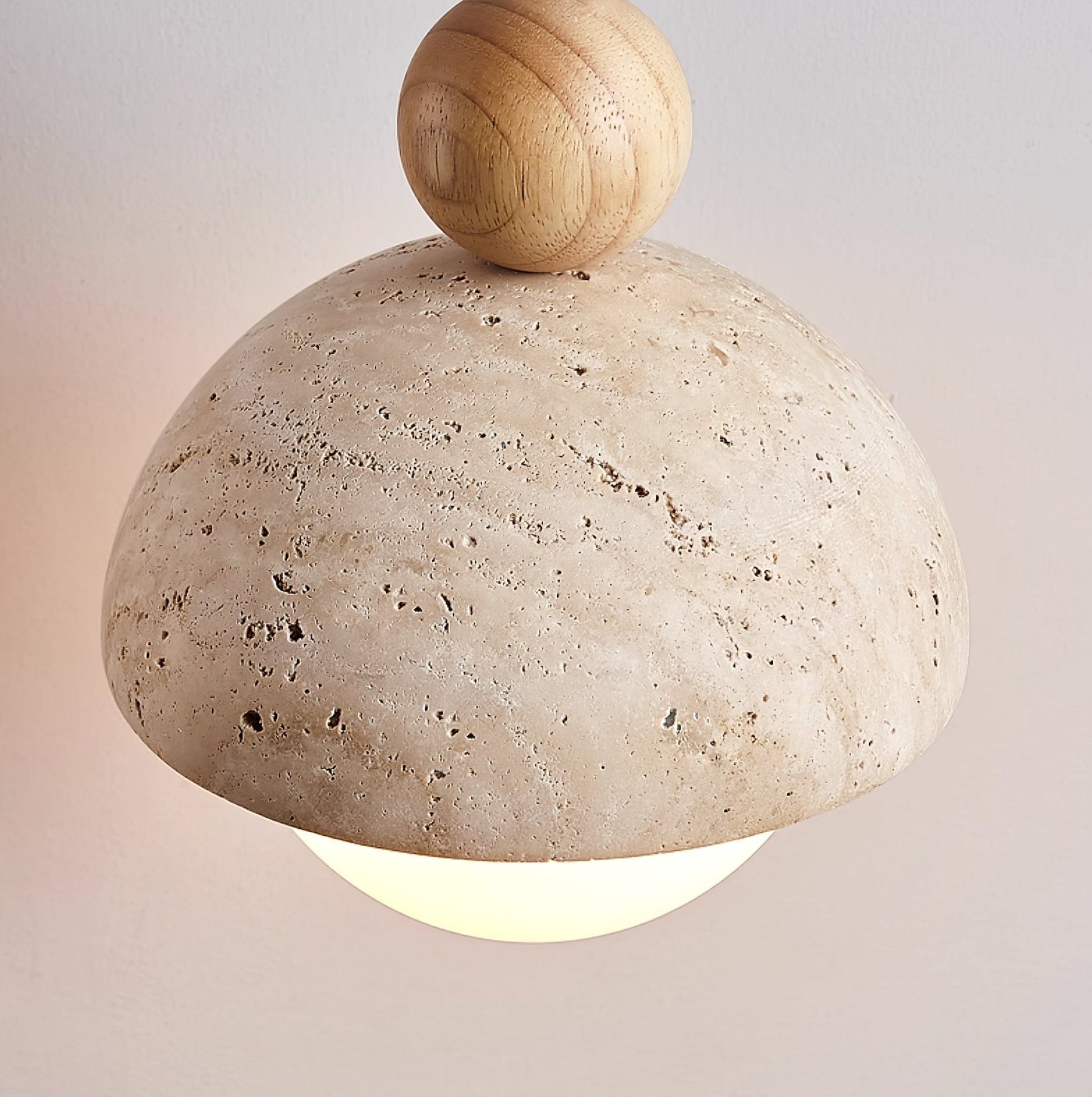 Bexn Travertine Pendant Light-Neutral Decor