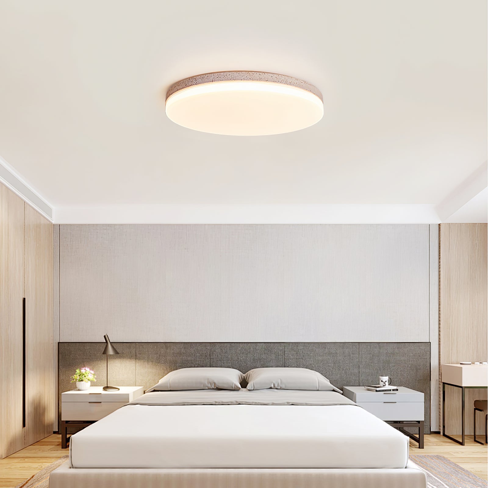 Orla Travertine Ceiling Light-Neutral Decor