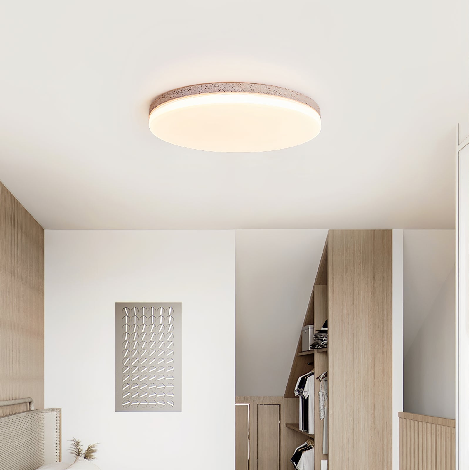 Orla Travertine Ceiling Light-Neutral Decor