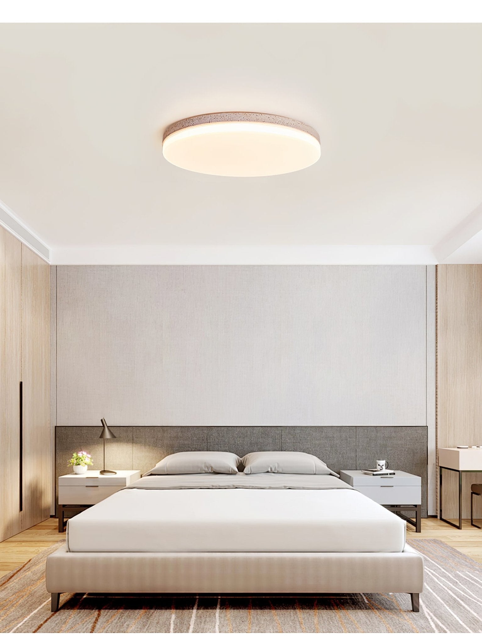 Orla Travertine Ceiling Light-Neutral Decor