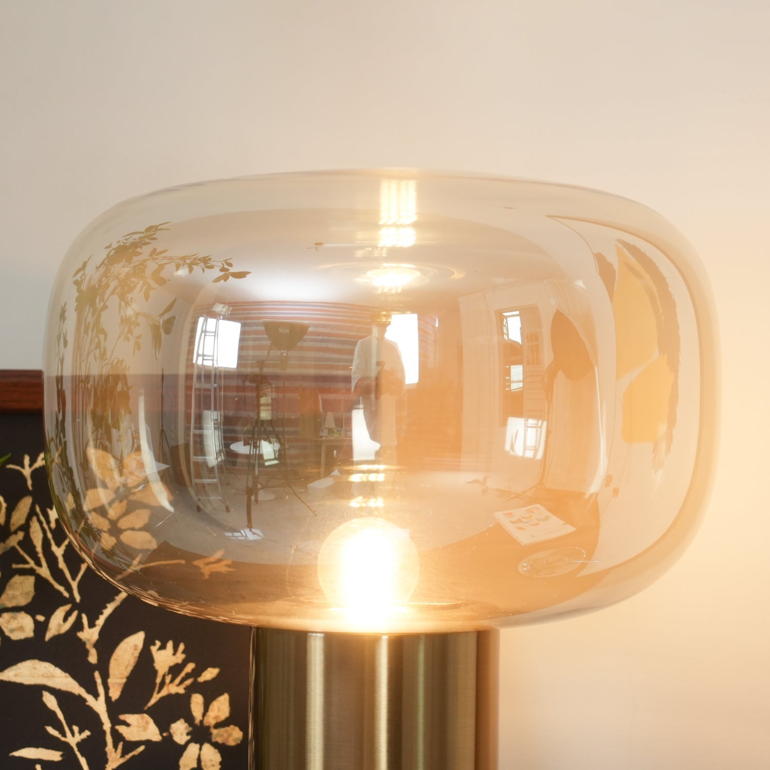 Teloz Glass Industrial Table Lamp-Neutral Decor