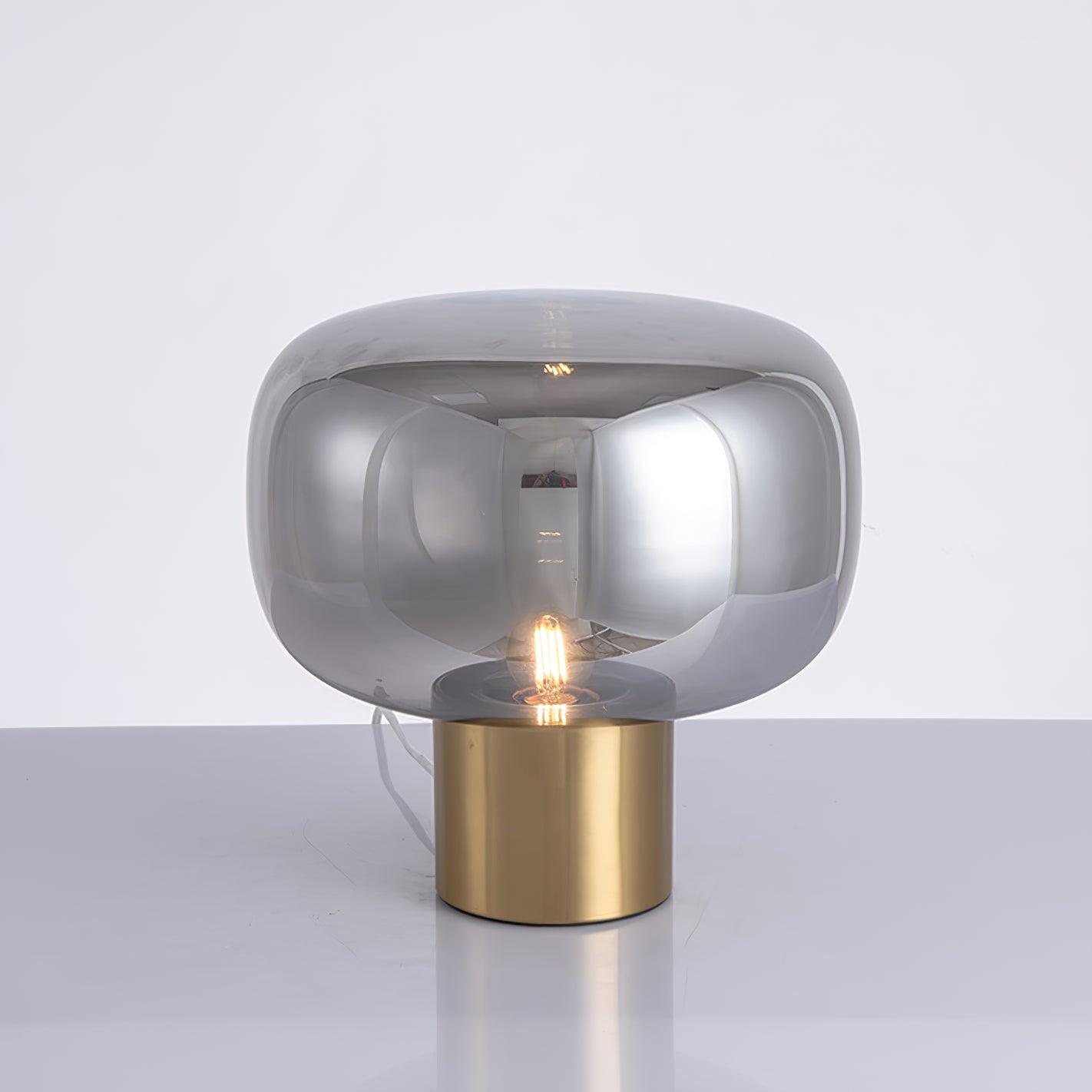 Teloz Glass Industrial Table Lamp-Neutral Decor