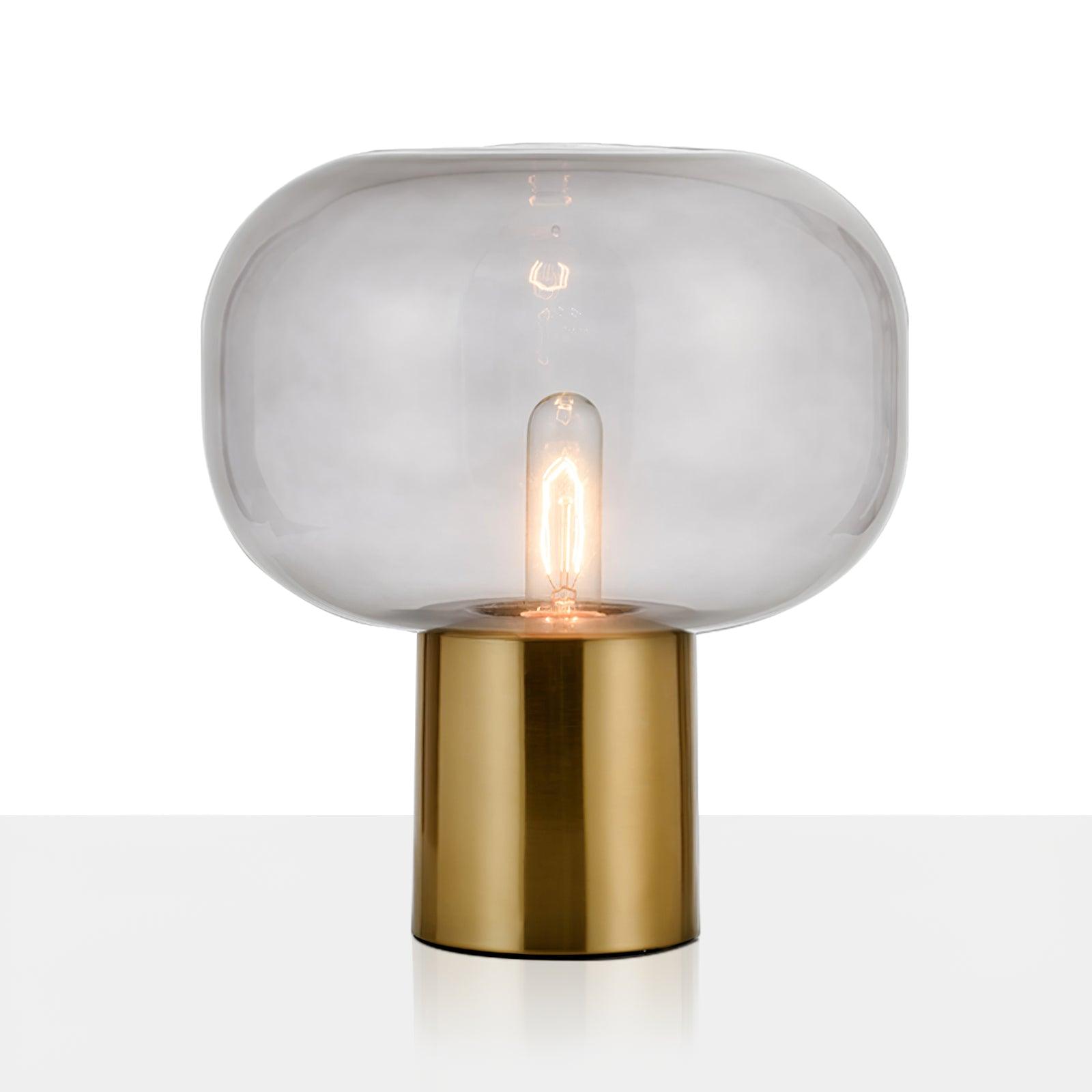 Teloz Glass Industrial Table Lamp-Neutral Decor