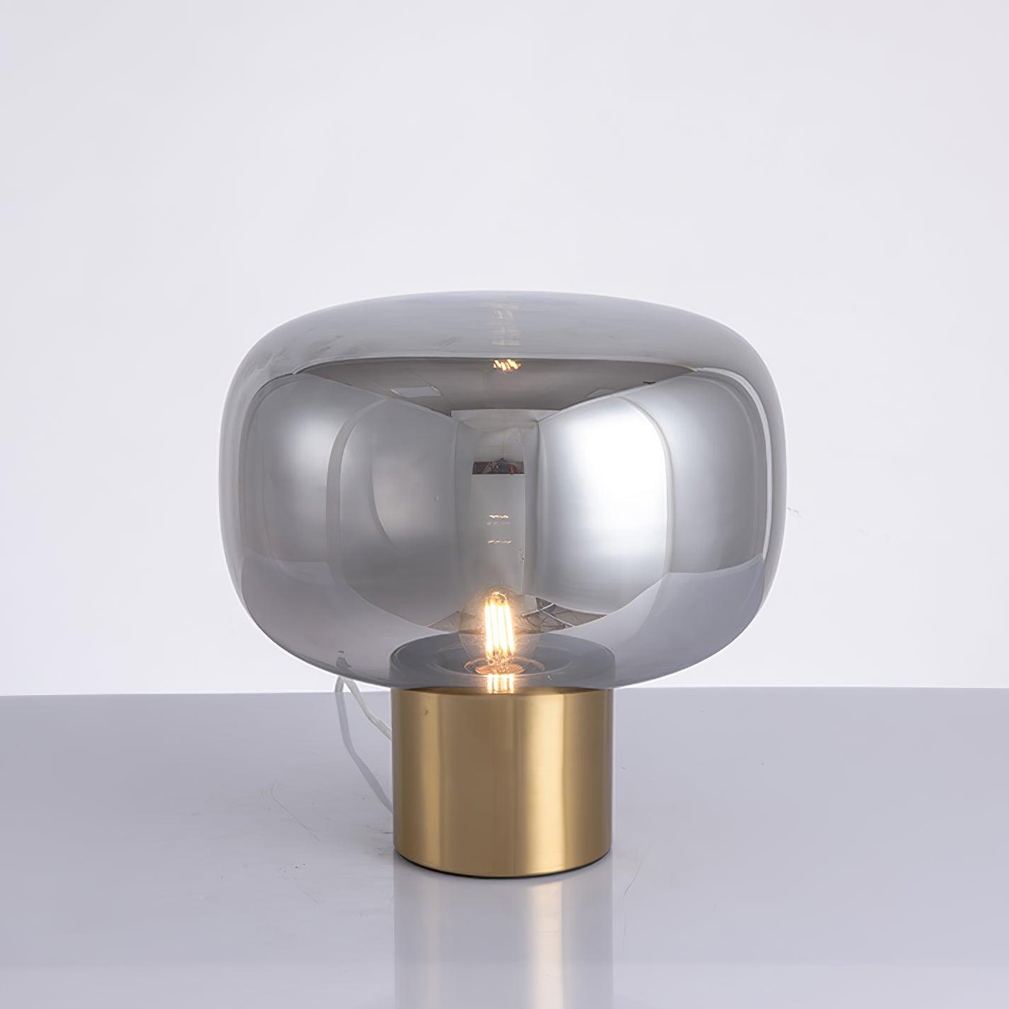 Teloz Glass Industrial Table Lamp-Neutral Decor