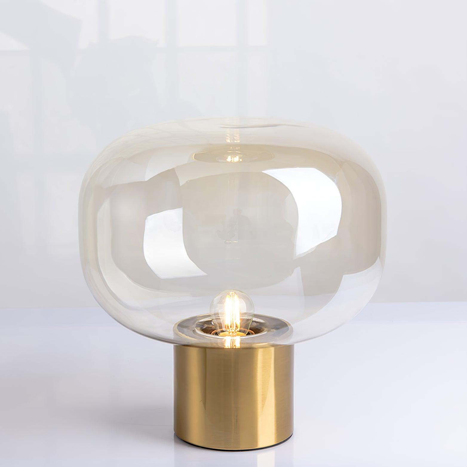 Teloz Glass Industrial Table Lamp-Neutral Decor