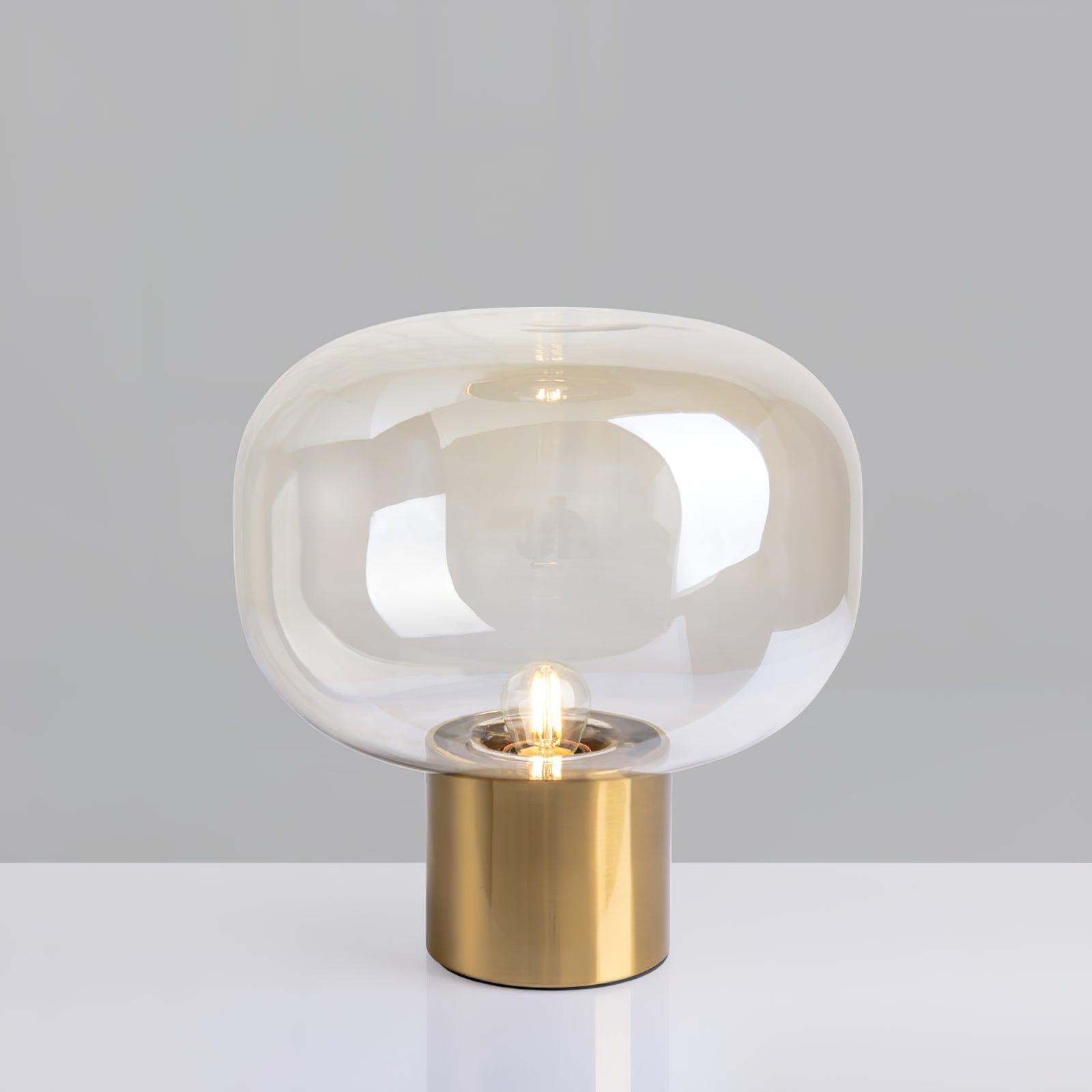 Teloz Glass Industrial Table Lamp-Neutral Decor