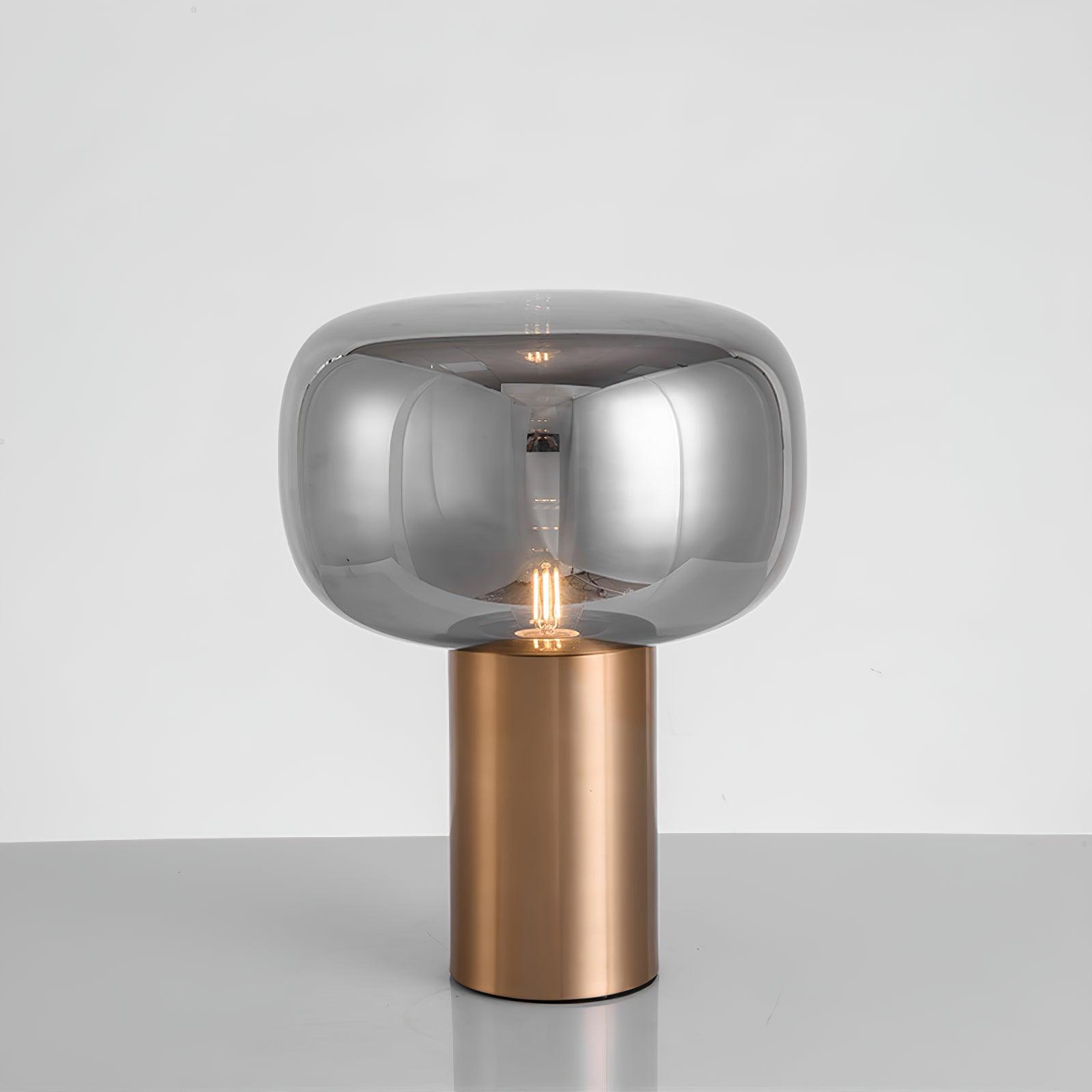 Teloz Glass Industrial Table Lamp-Neutral Decor