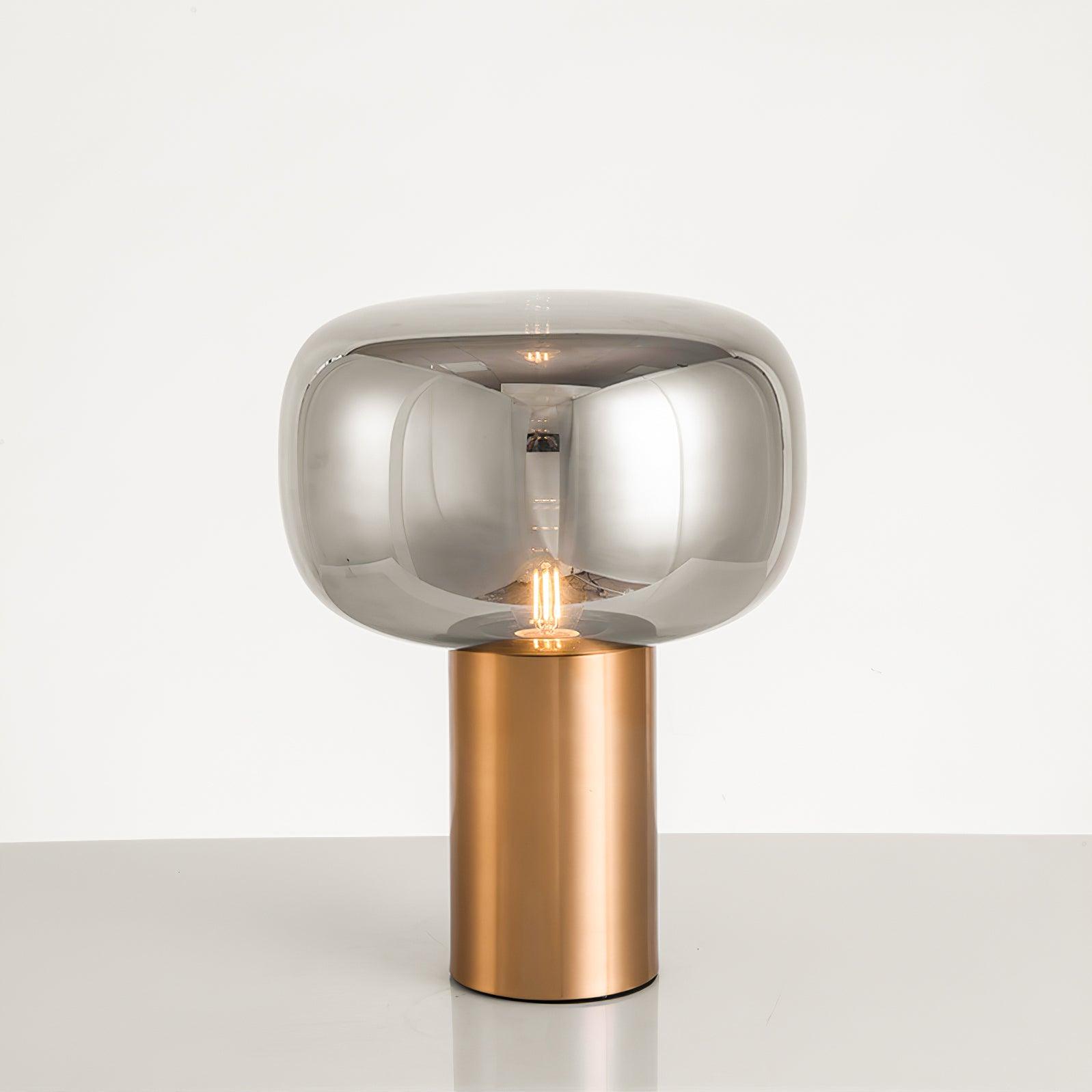 Teloz Glass Industrial Table Lamp-Neutral Decor