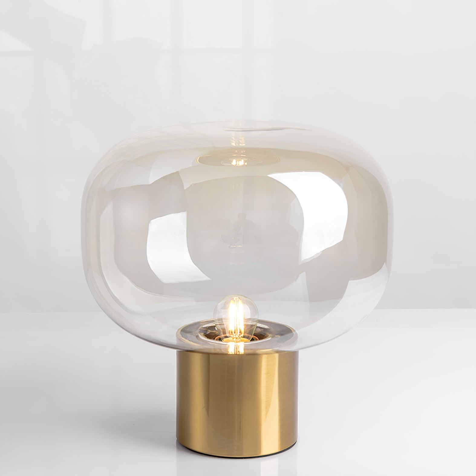 Teloz Glass Industrial Table Lamp-Neutral Decor
