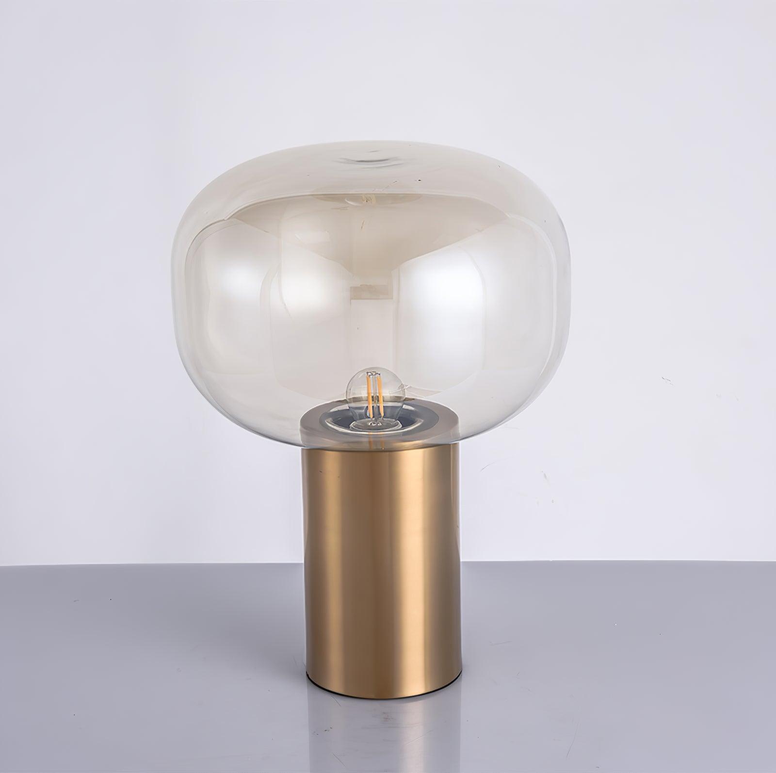 Teloz Glass Industrial Table Lamp-Neutral Decor