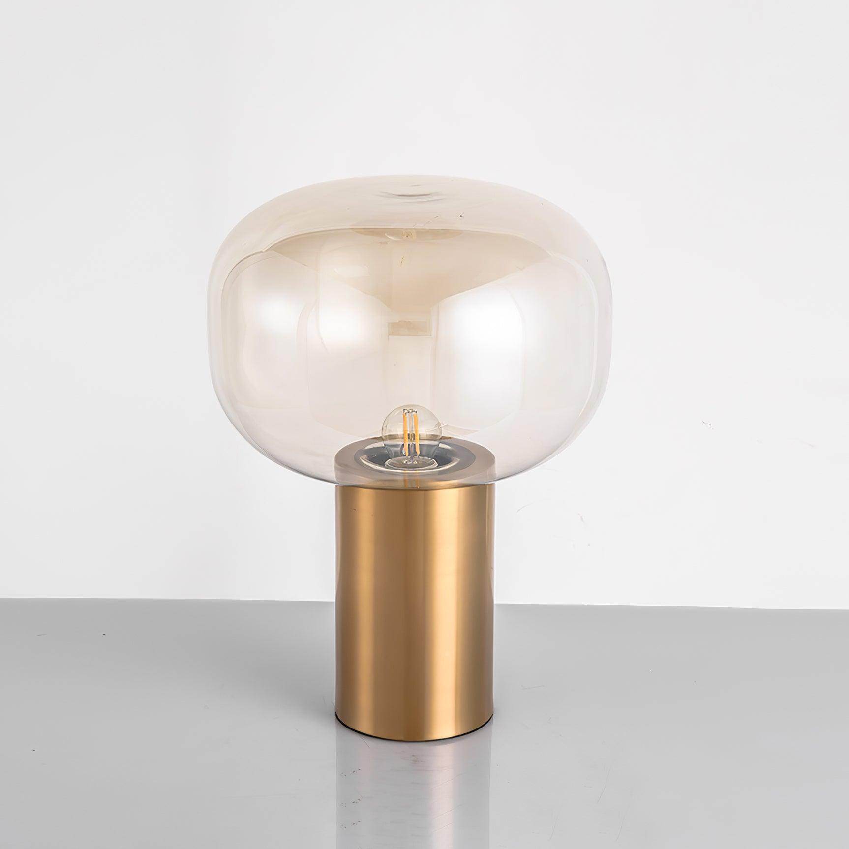 Teloz Glass Industrial Table Lamp-Neutral Decor