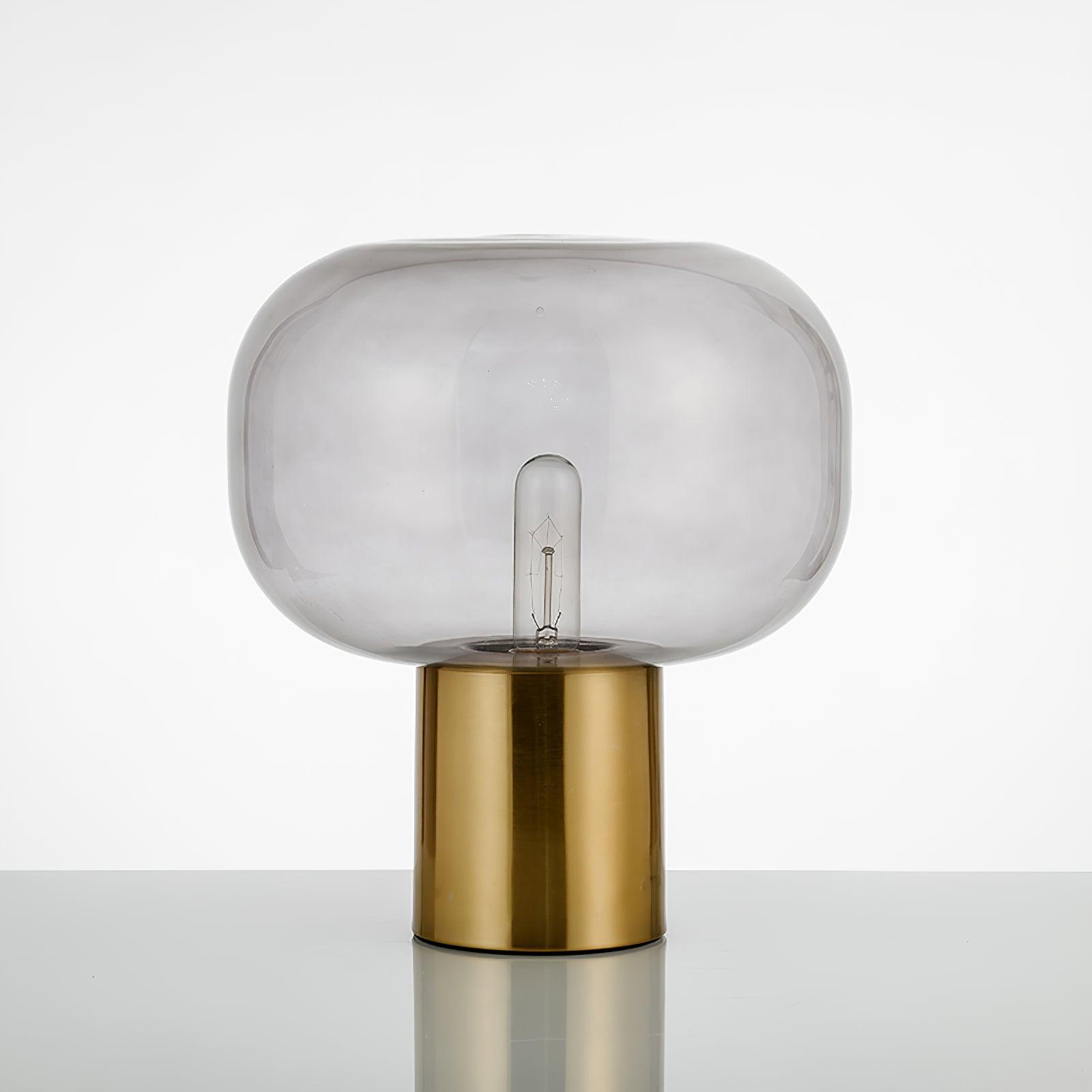 Teloz Glass Industrial Table Lamp-Neutral Decor