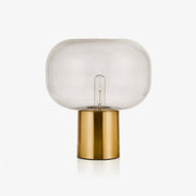 Teloz Glass Industrial Table Lamp-Neutral Decor