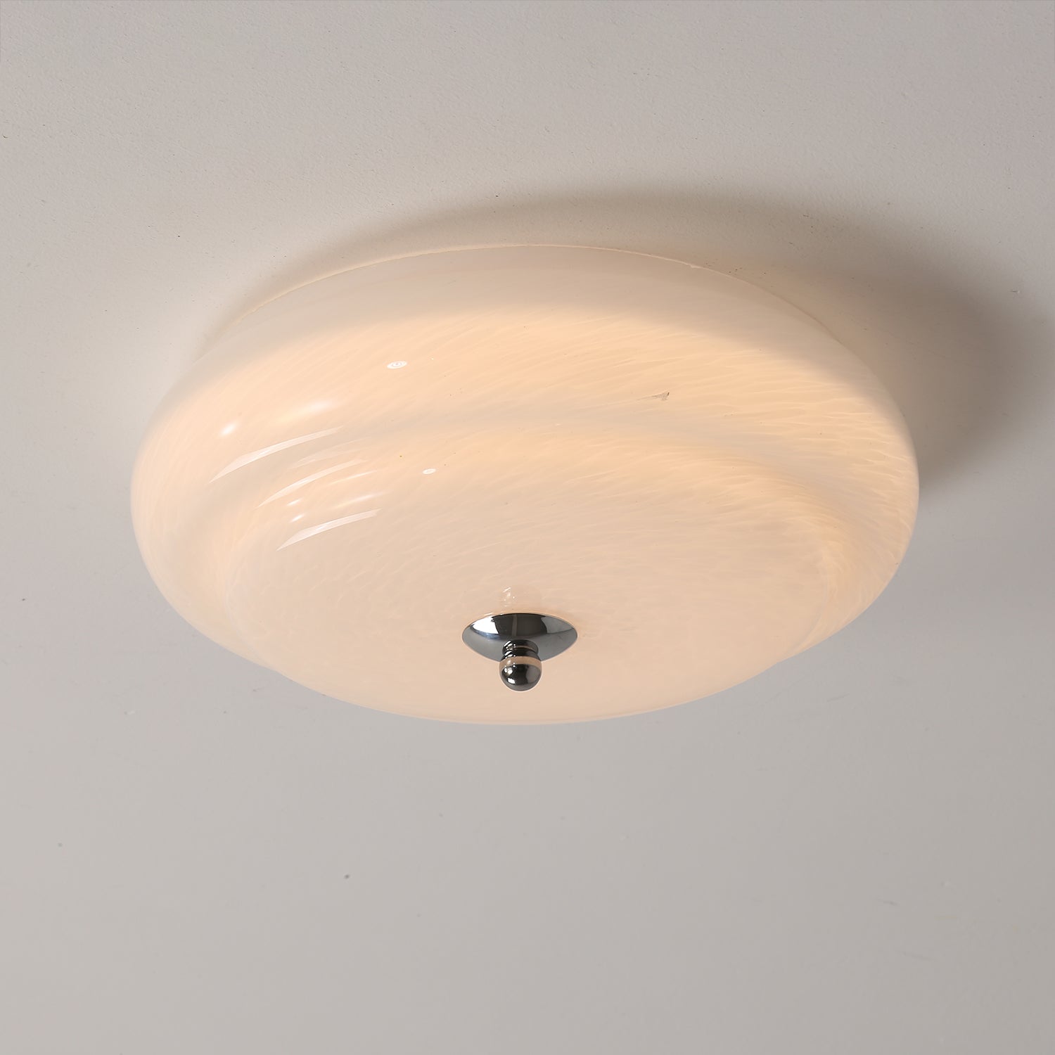 Olnoreth Modern Minimalist Glass Ceiling Lamp-Neutral Decor