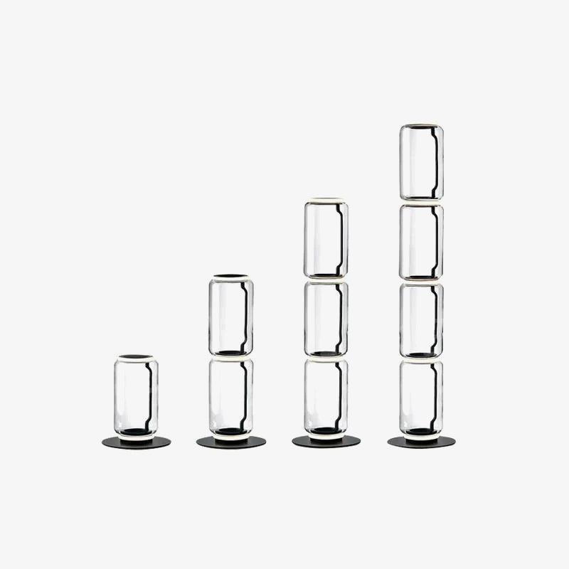 Cyrilys Floor Lamp Bamboo Glass-Neutral Decor