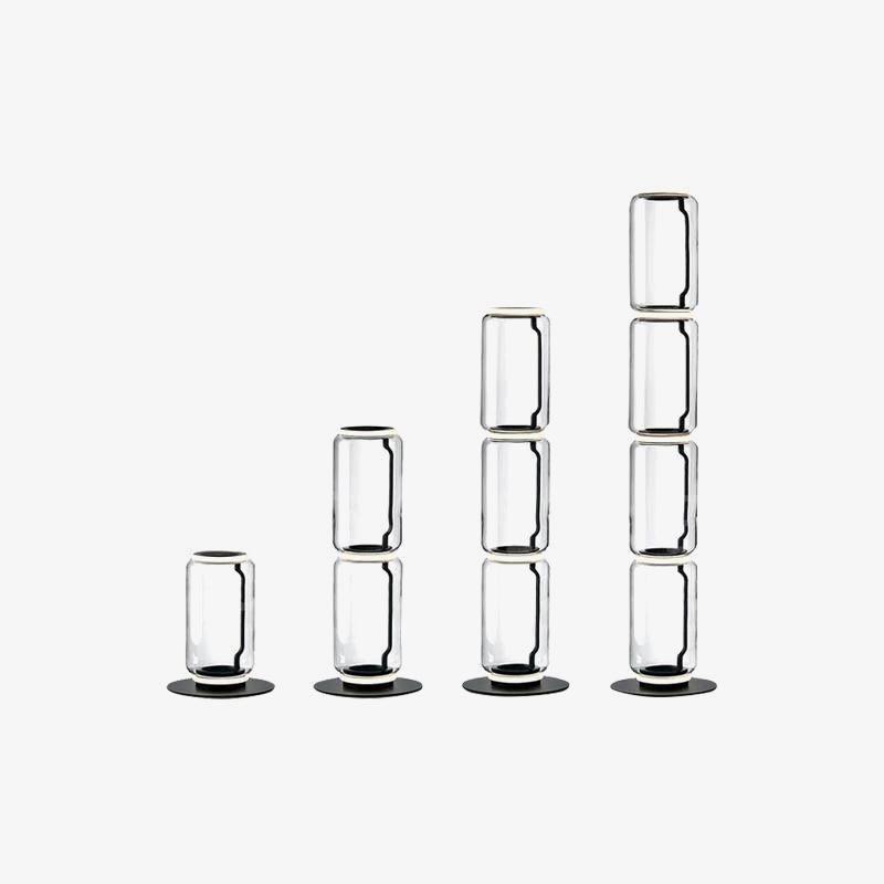 Cyrilys Floor Lamp Bamboo Glass-Neutral Decor
