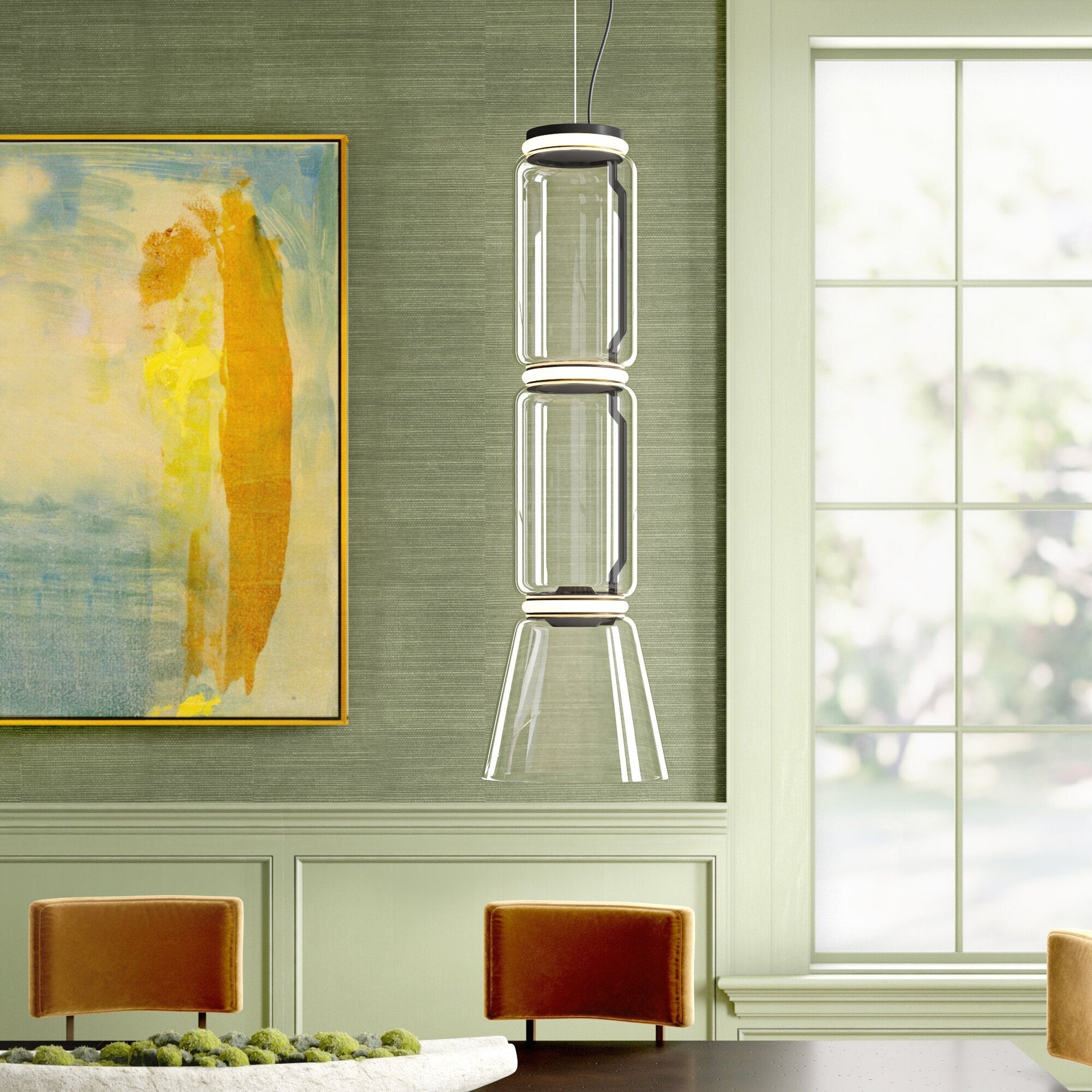 Vayden Industrial Artistic Pendant Light-Neutral Decor