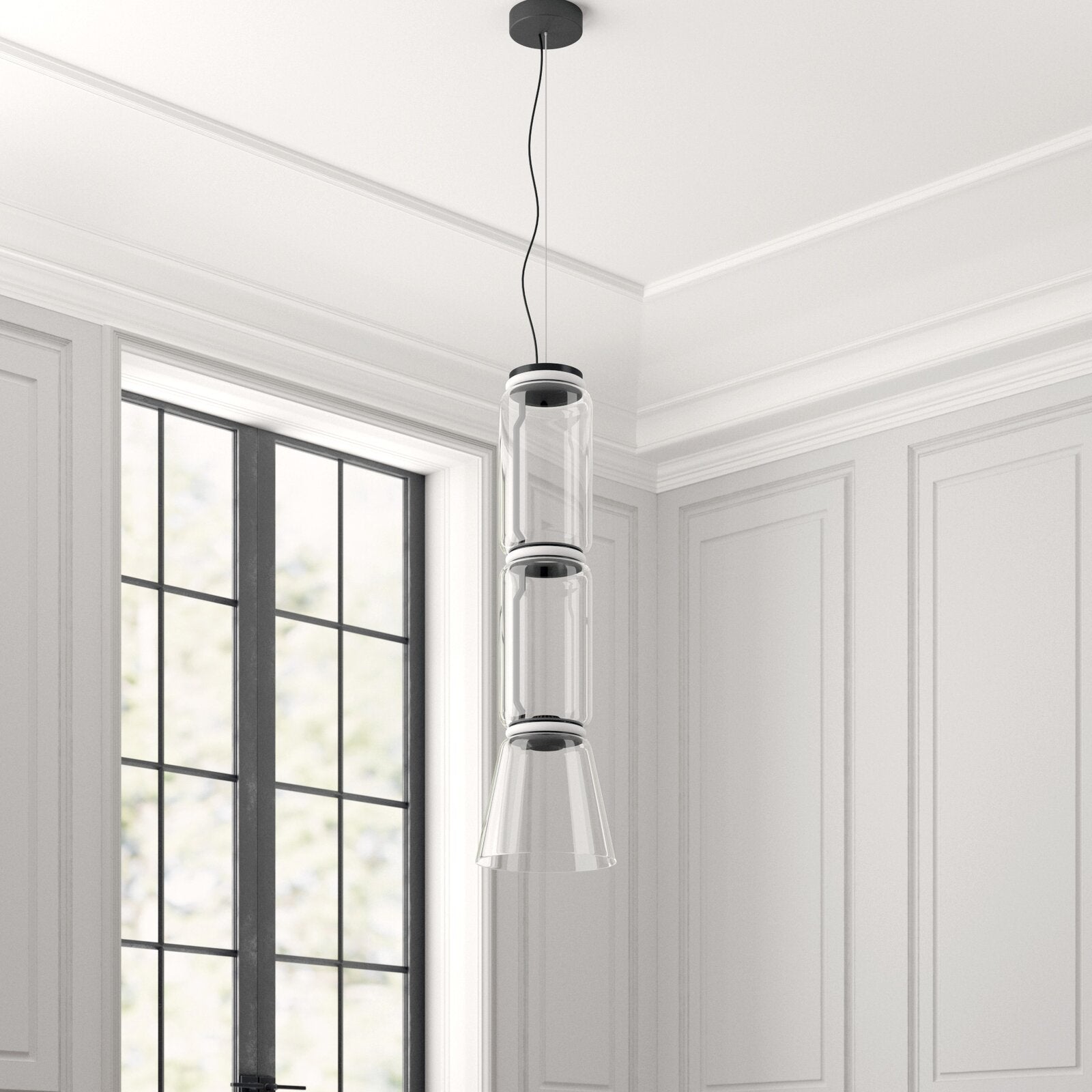 Vayden Industrial Artistic Pendant Light-Neutral Decor
