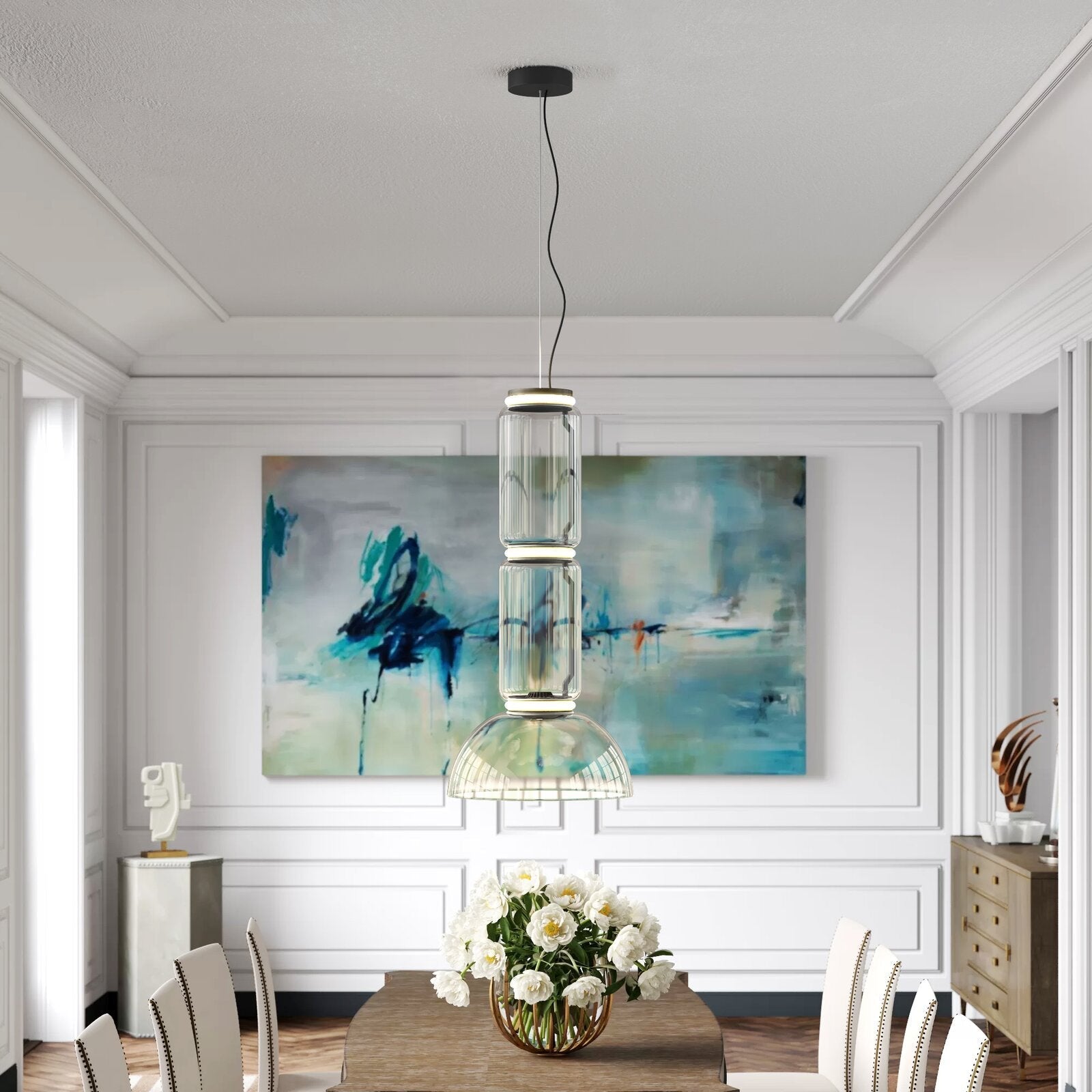 Vayden Industrial Artistic Pendant Light-Neutral Decor