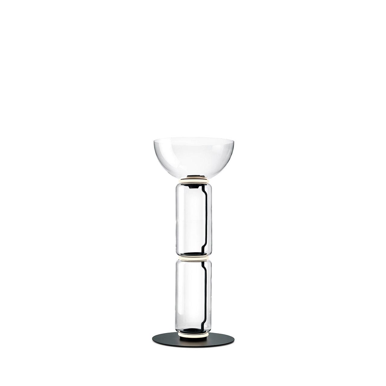 Cyrilys Floor Lamp Bamboo Glass-Neutral Decor