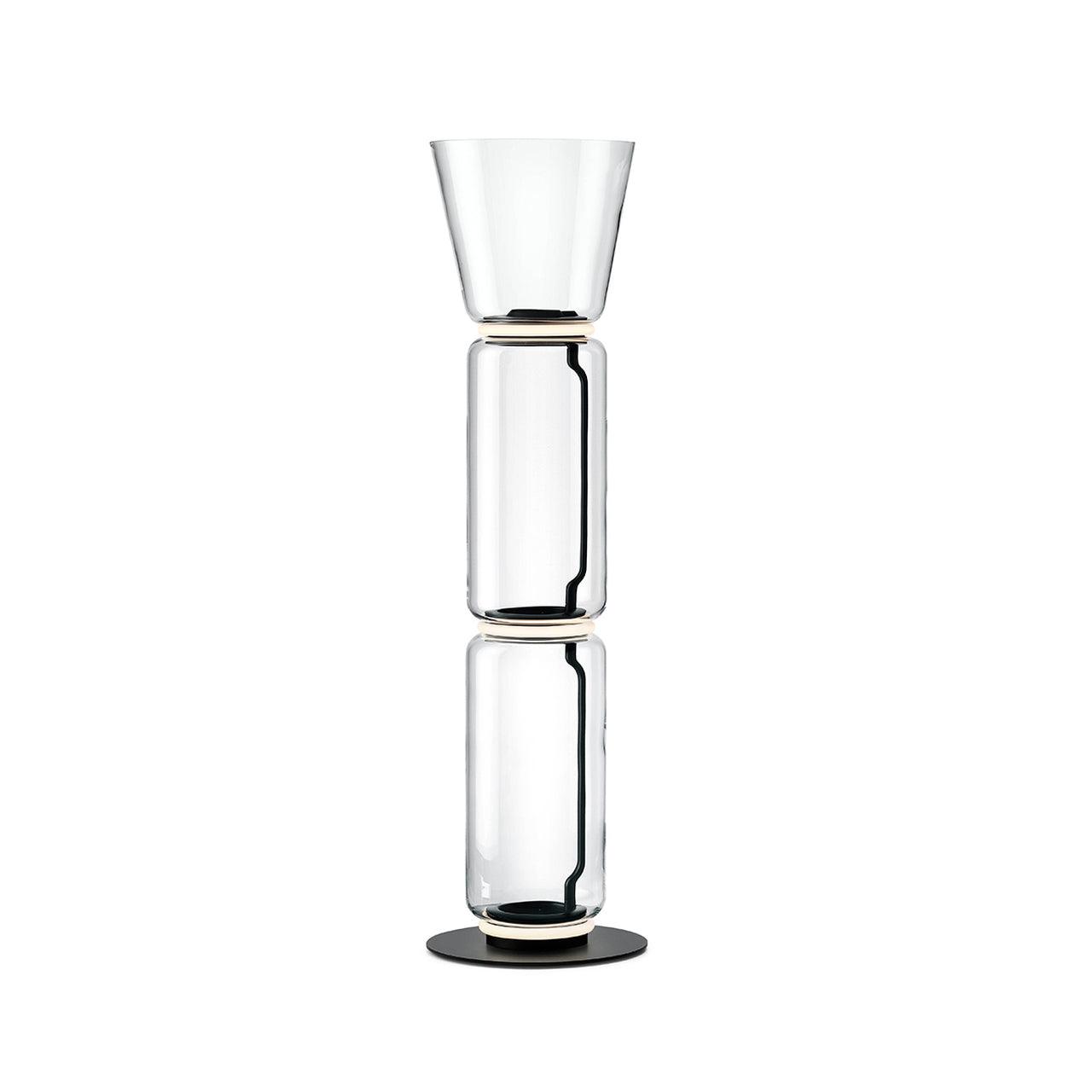 Cyrilys Floor Lamp Bamboo Glass-Neutral Decor
