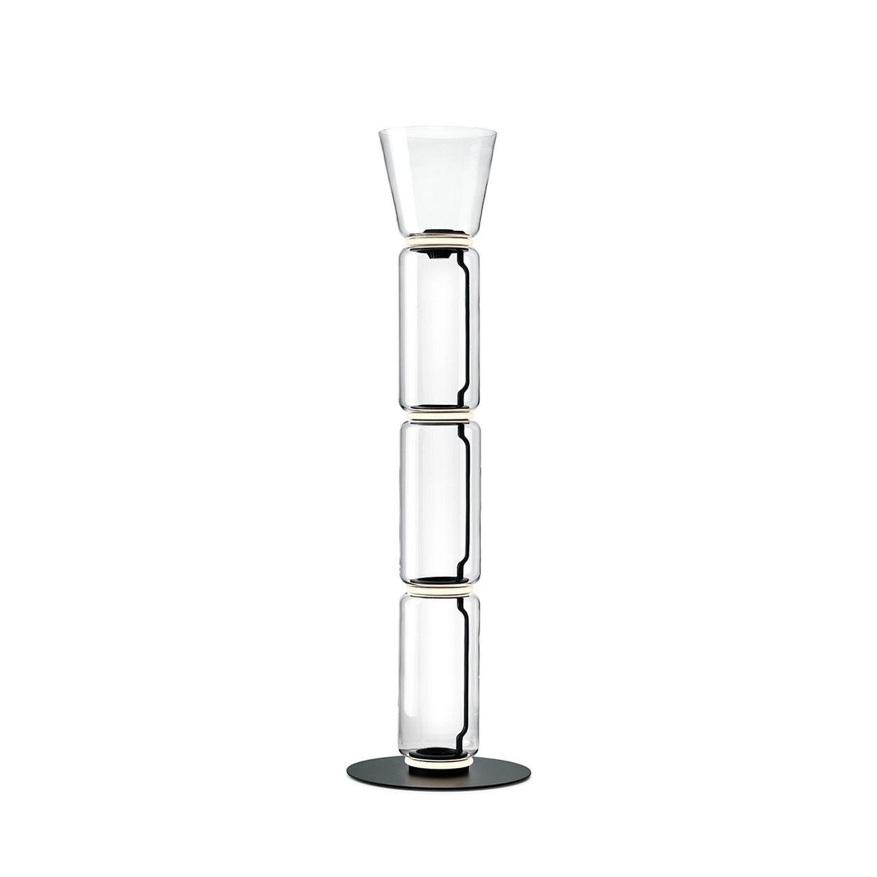 Cyrilys Floor Lamp Bamboo Glass-Neutral Decor