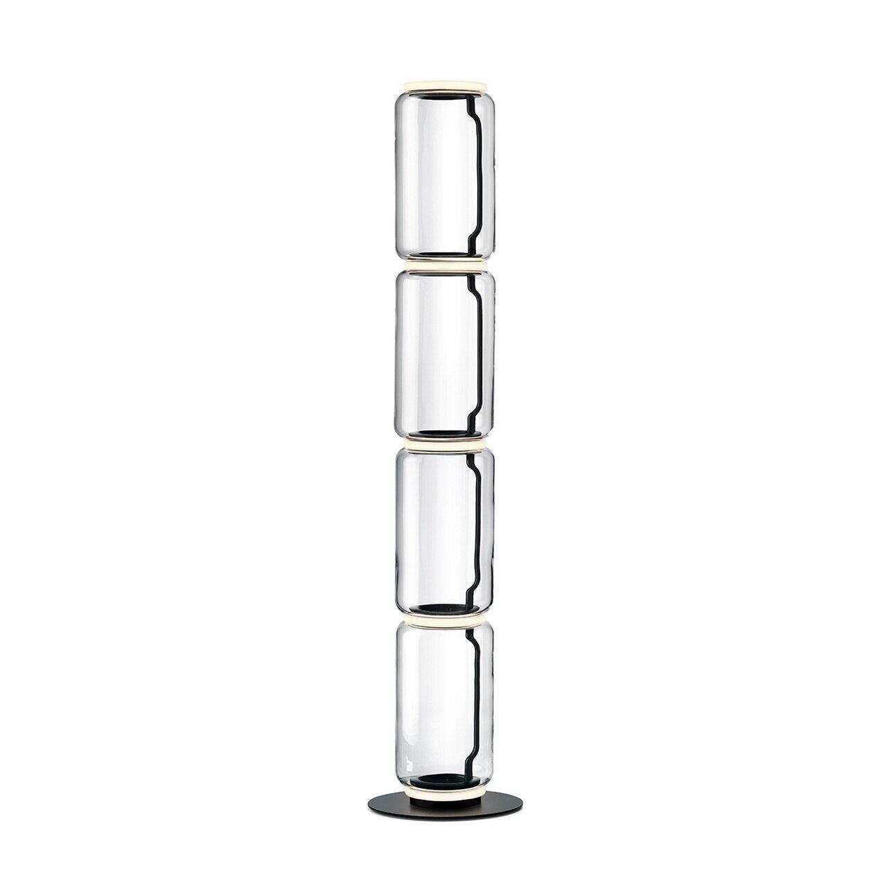 Cyrilys Floor Lamp Bamboo Glass-Neutral Decor
