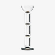 Cyrilys Floor Lamp Bamboo Glass-Neutral Decor