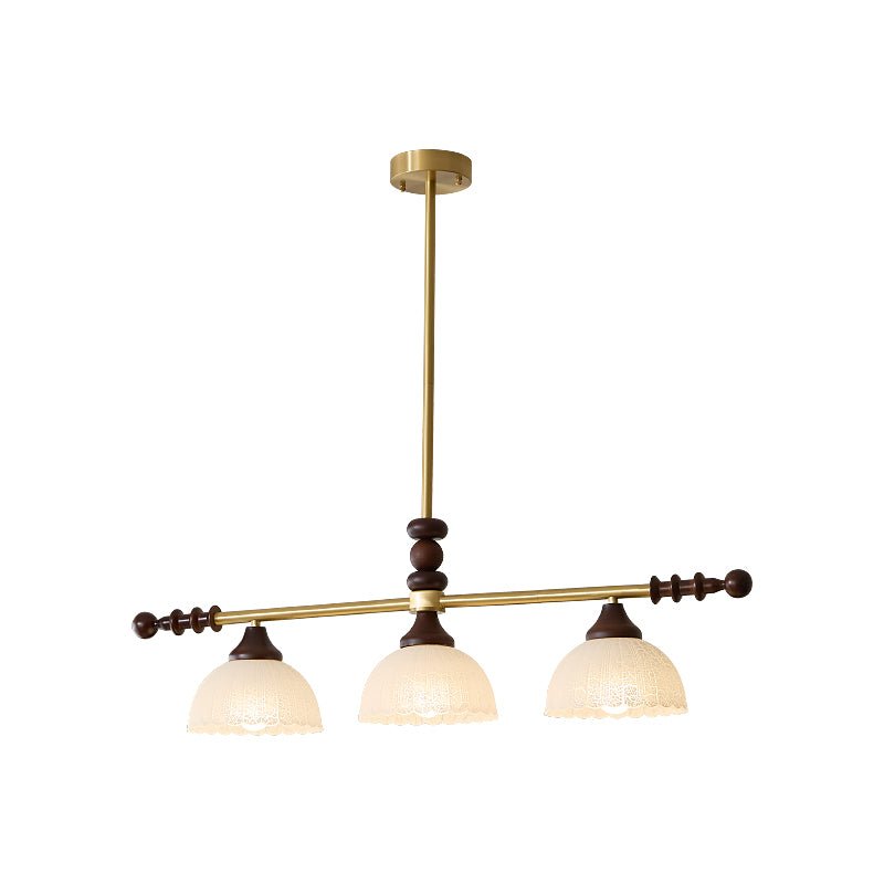 Codoriel Traditional Balance Island Wood Glass Pendant Lamp-Neutral Decor