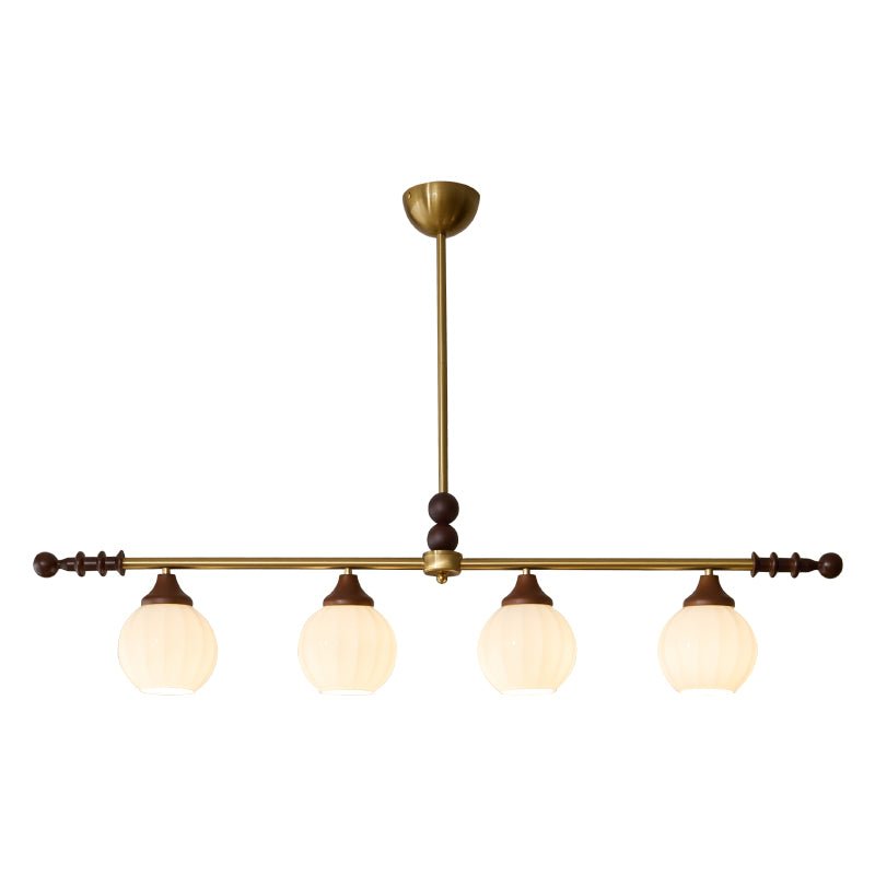 Codoriel Traditional Balance Island Wood Glass Pendant Lamp-Neutral Decor