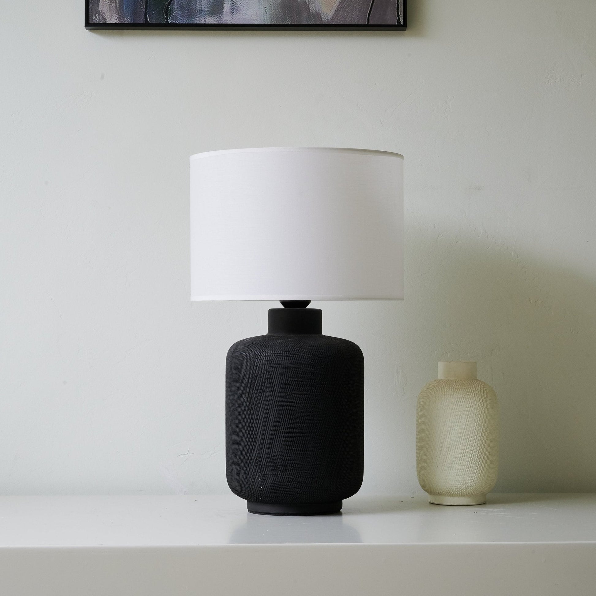 Burce Ceramics Modern Table Lamp-Neutral Decor