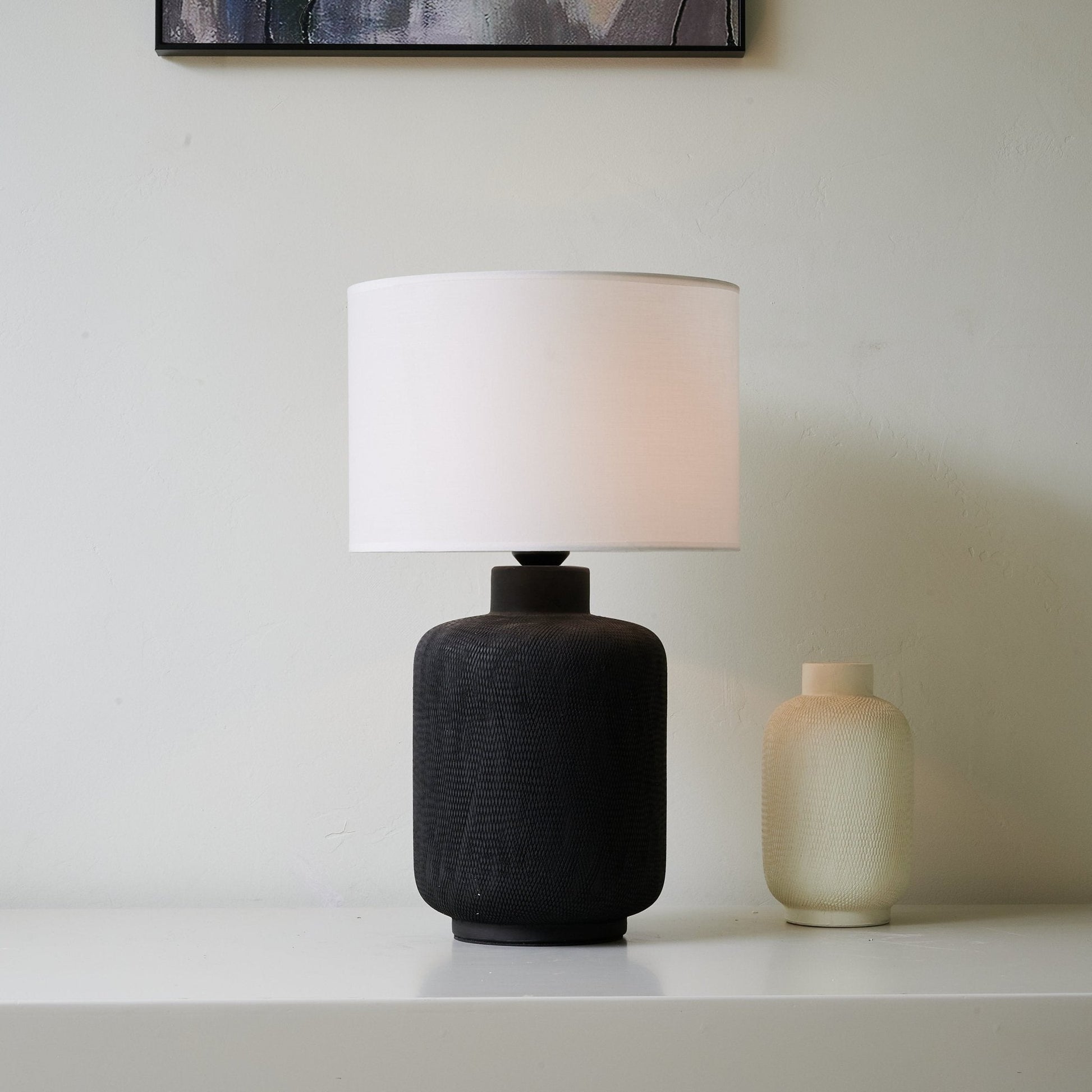 Burce Ceramics Modern Table Lamp-Neutral Decor