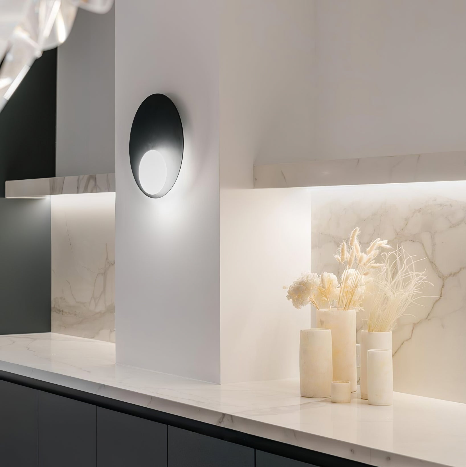 Ivsolion Modern Minimalist Angled Glass Sconce Wall lamp-Neutral Decor