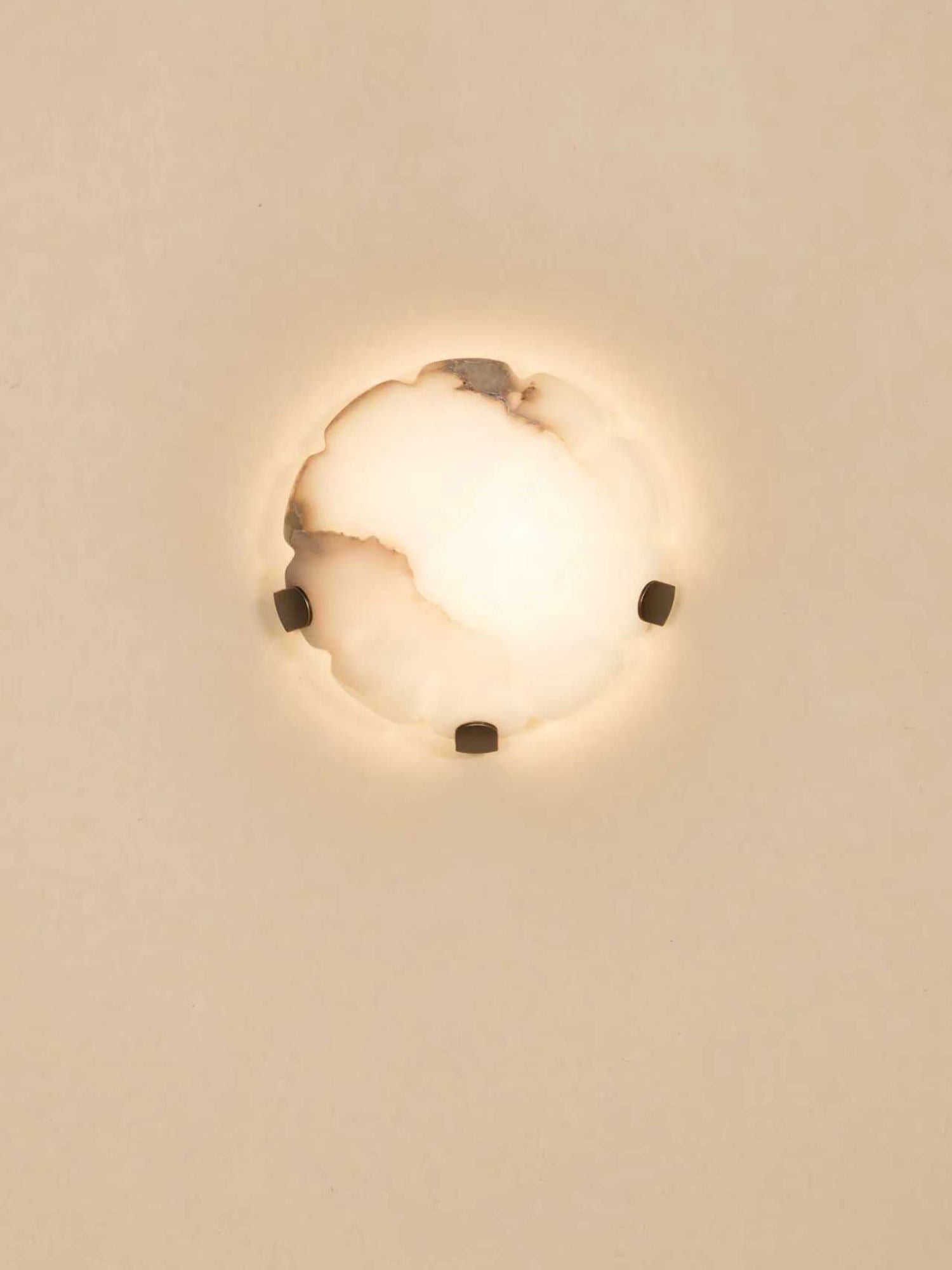 Noema Alabaster Wall Sconce-Neutral Decor