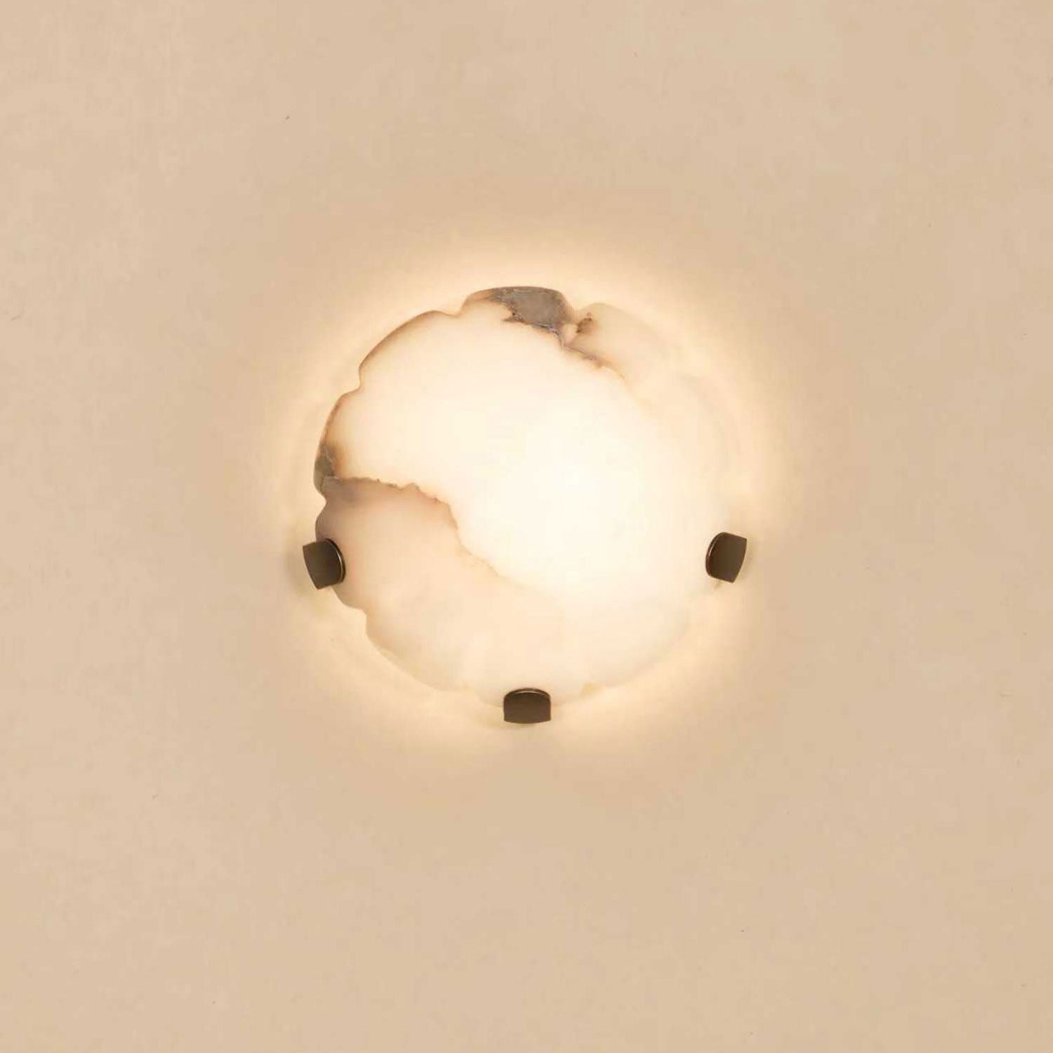 Noema Alabaster Wall Sconce-Neutral Decor