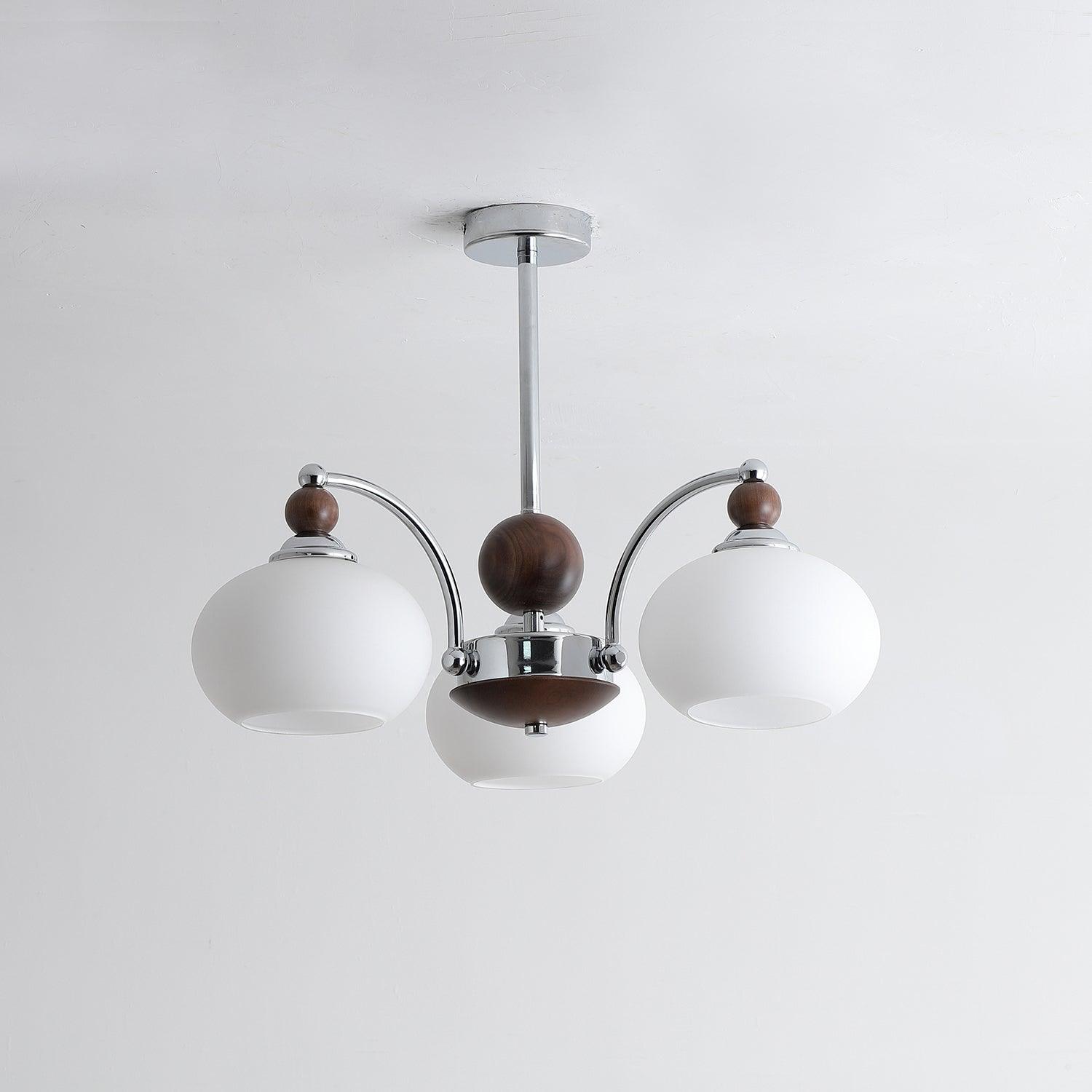 Molvin Chandelier Globe Arm Contemporary-Neutral Decor