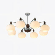 Molvin Chandelier Globe Arm Contemporary-Neutral Decor