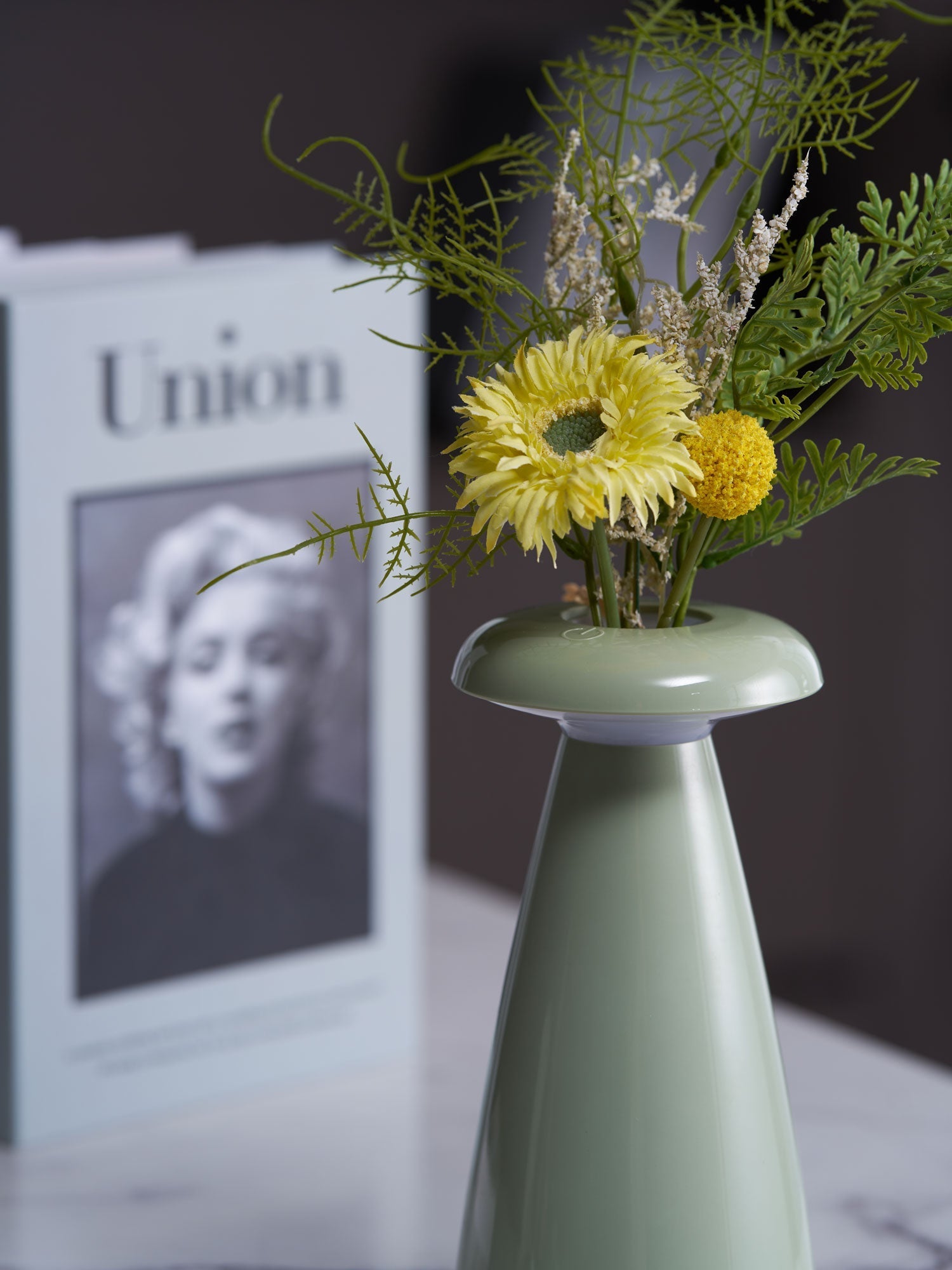Mushroove Ceramic Minimalist Table Lamp-Neutral Decor